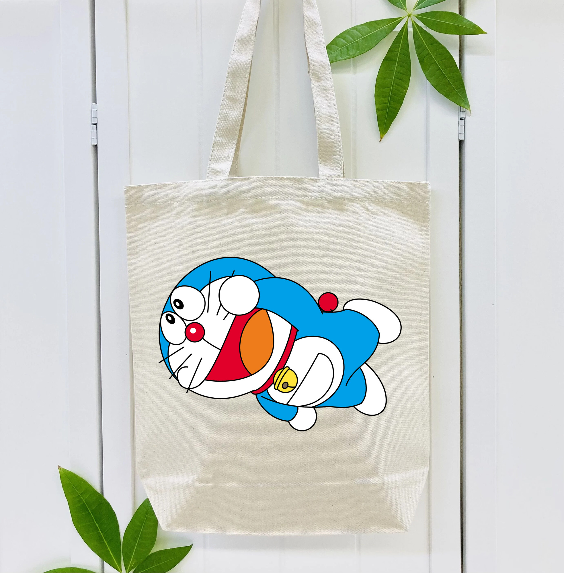 ドラえもん Doraemon 縦型キャンバス生地手提げバッグ　トートバッグ