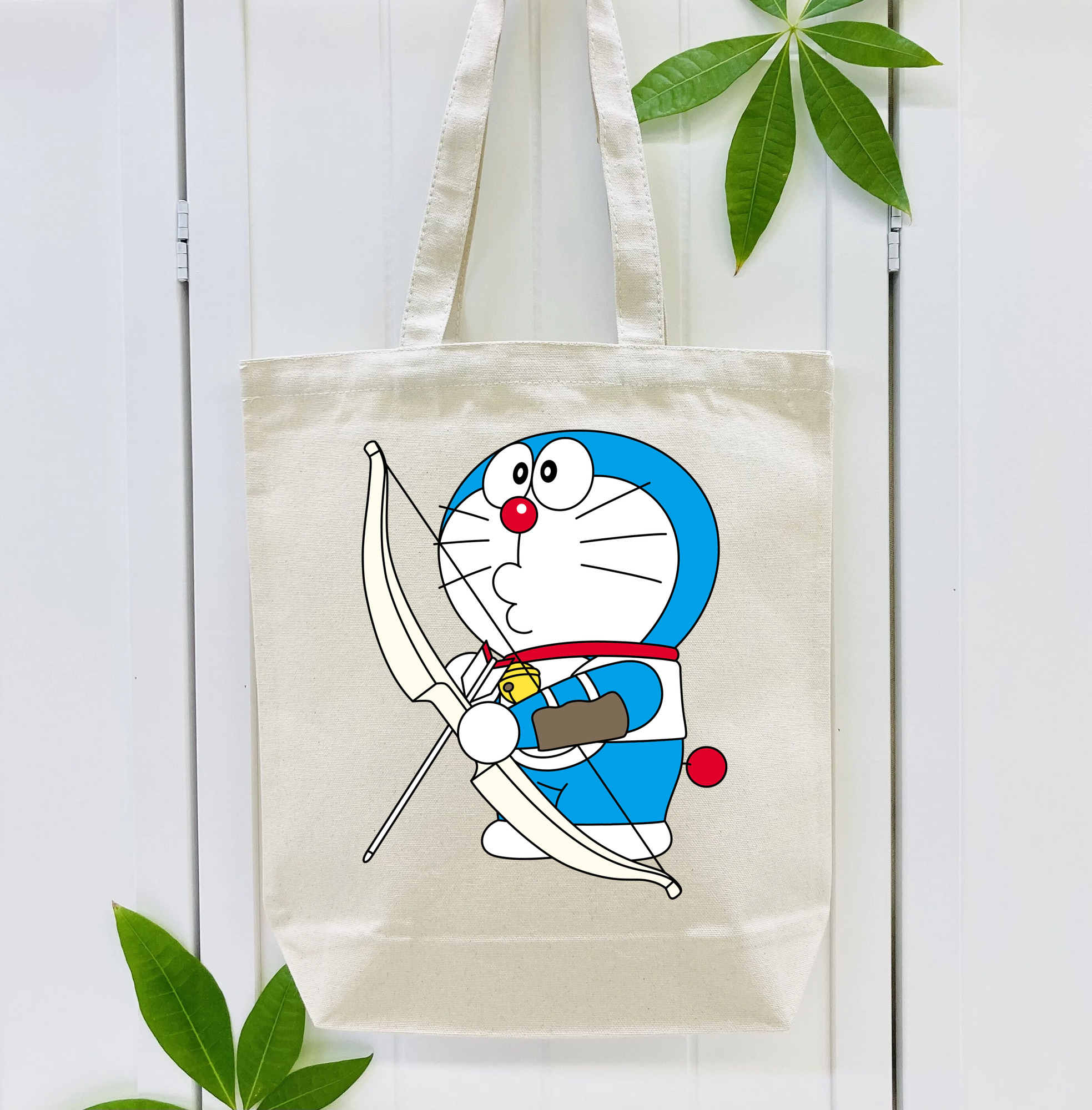 ドラえもん Doraemon 縦型キャンバス生地手提げバッグ　トートバッグ