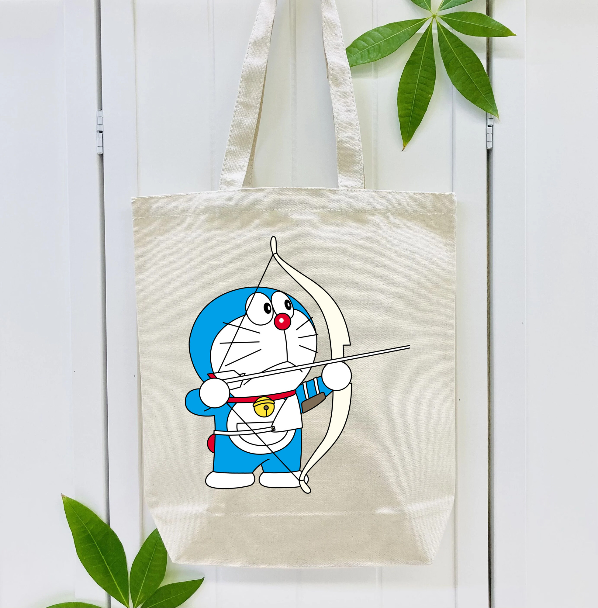 ドラえもん Doraemon 縦型キャンバス生地手提げバッグ　トートバッグ