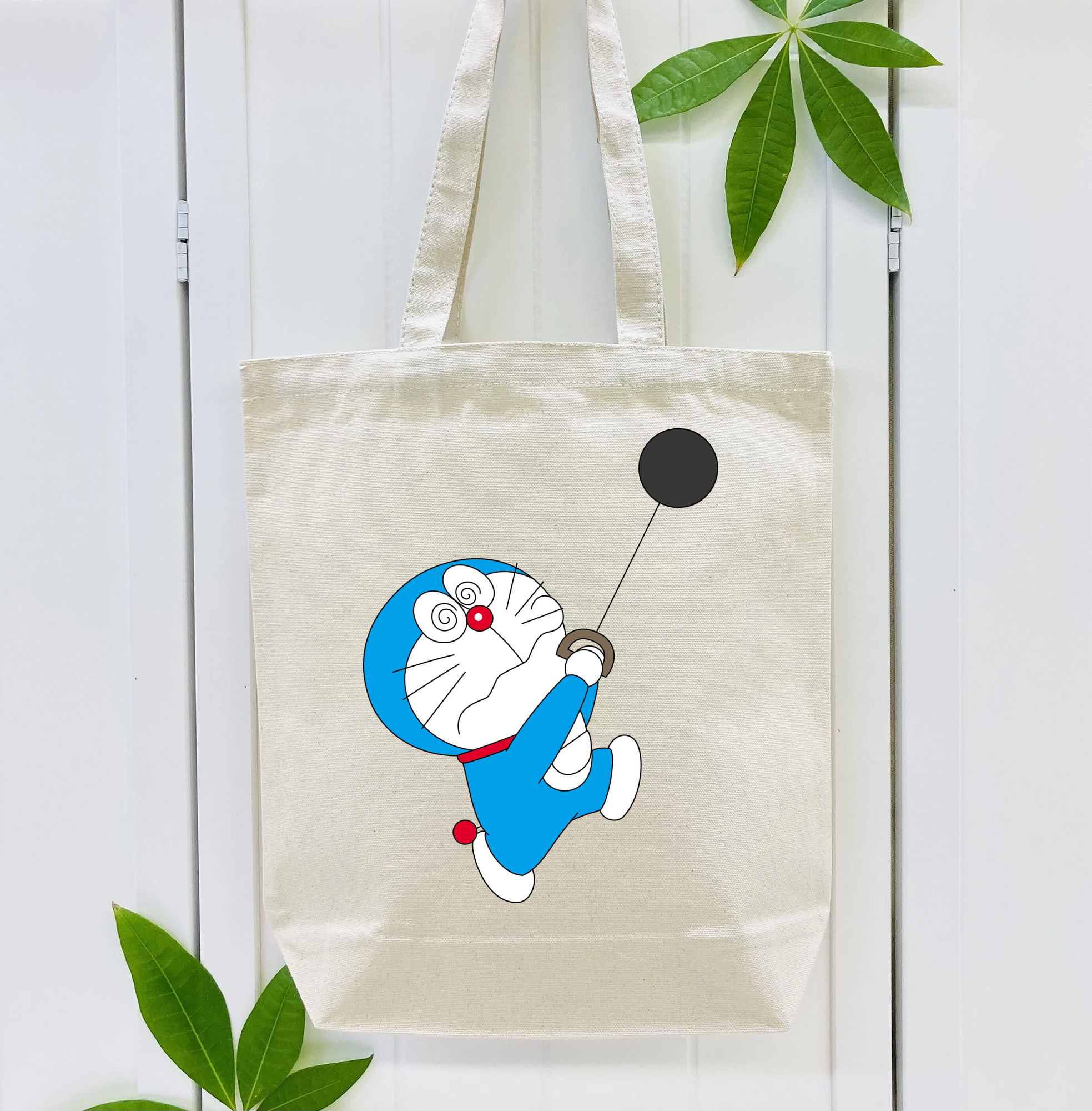 ドラえもん Doraemon 縦型キャンバス生地手提げバッグ　トートバッグ