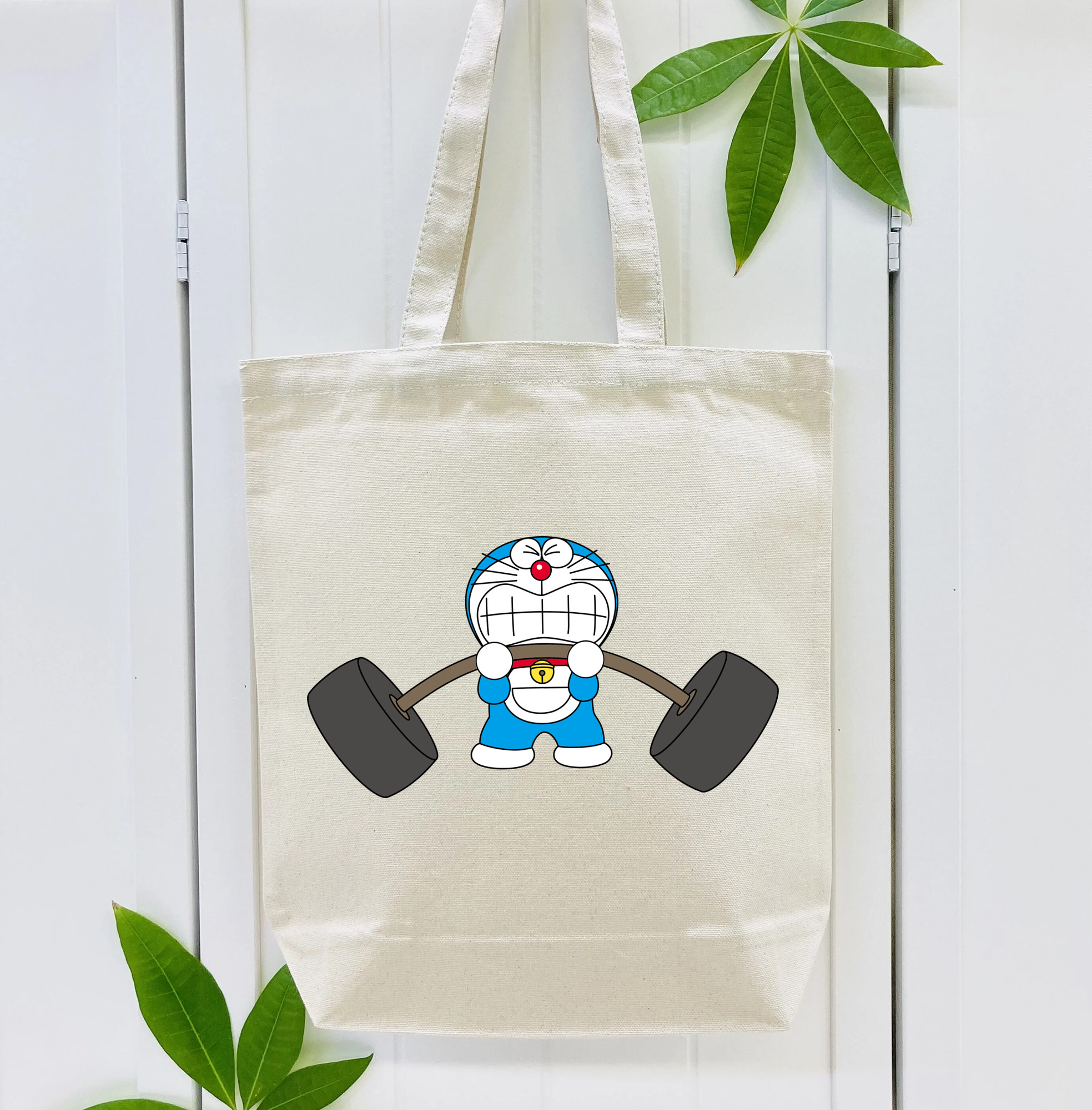 ドラえもん Doraemon 縦型キャンバス生地手提げバッグ　トートバッグ