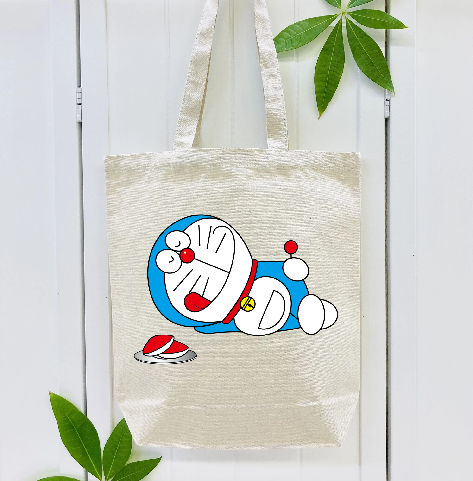 ドラえもん Doraemon 縦型キャンバス生地手提げバッグ　トートバッグ