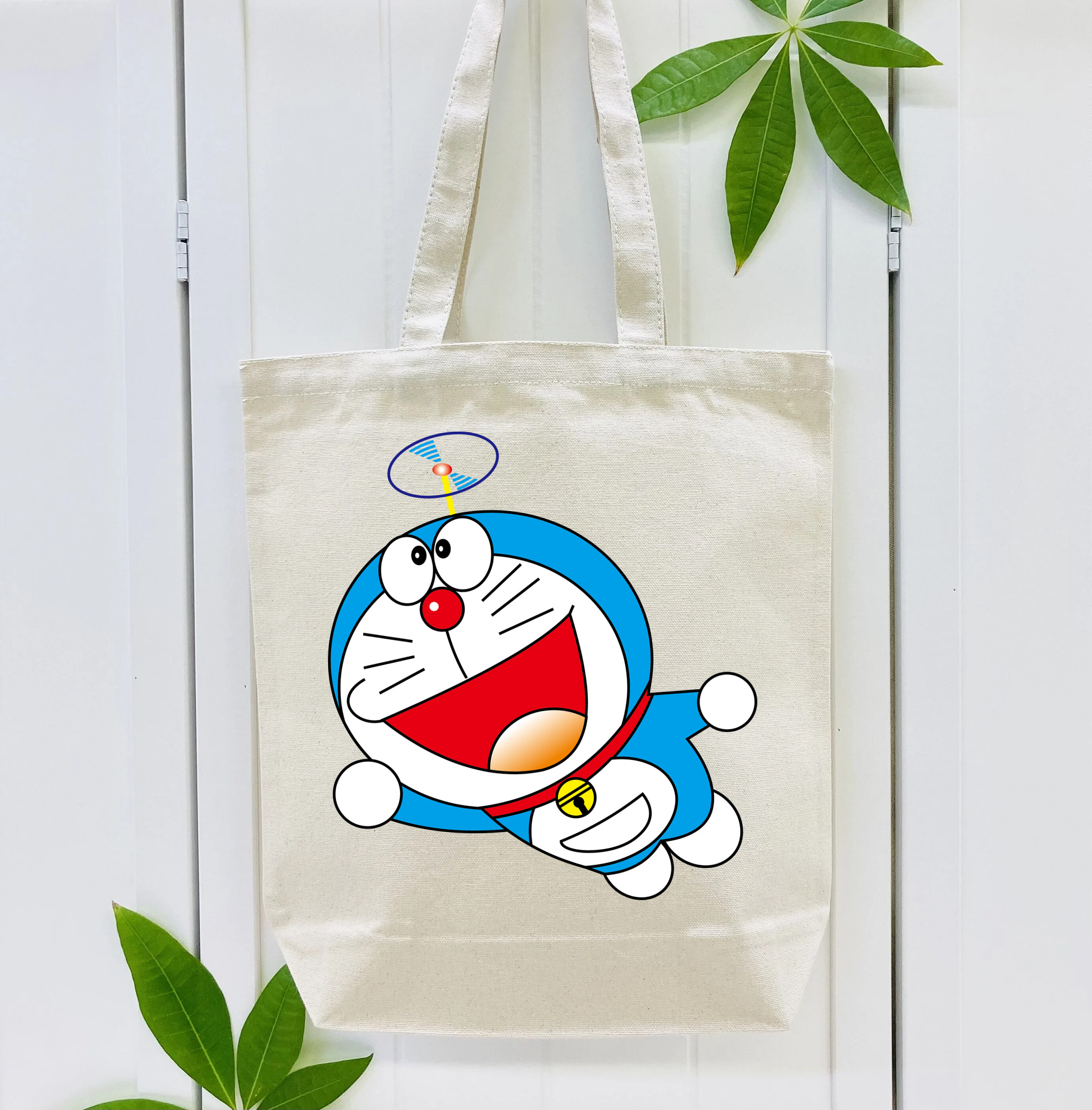 ドラえもん Doraemon 縦型キャンバス生地手提げバッグ　トートバッグ