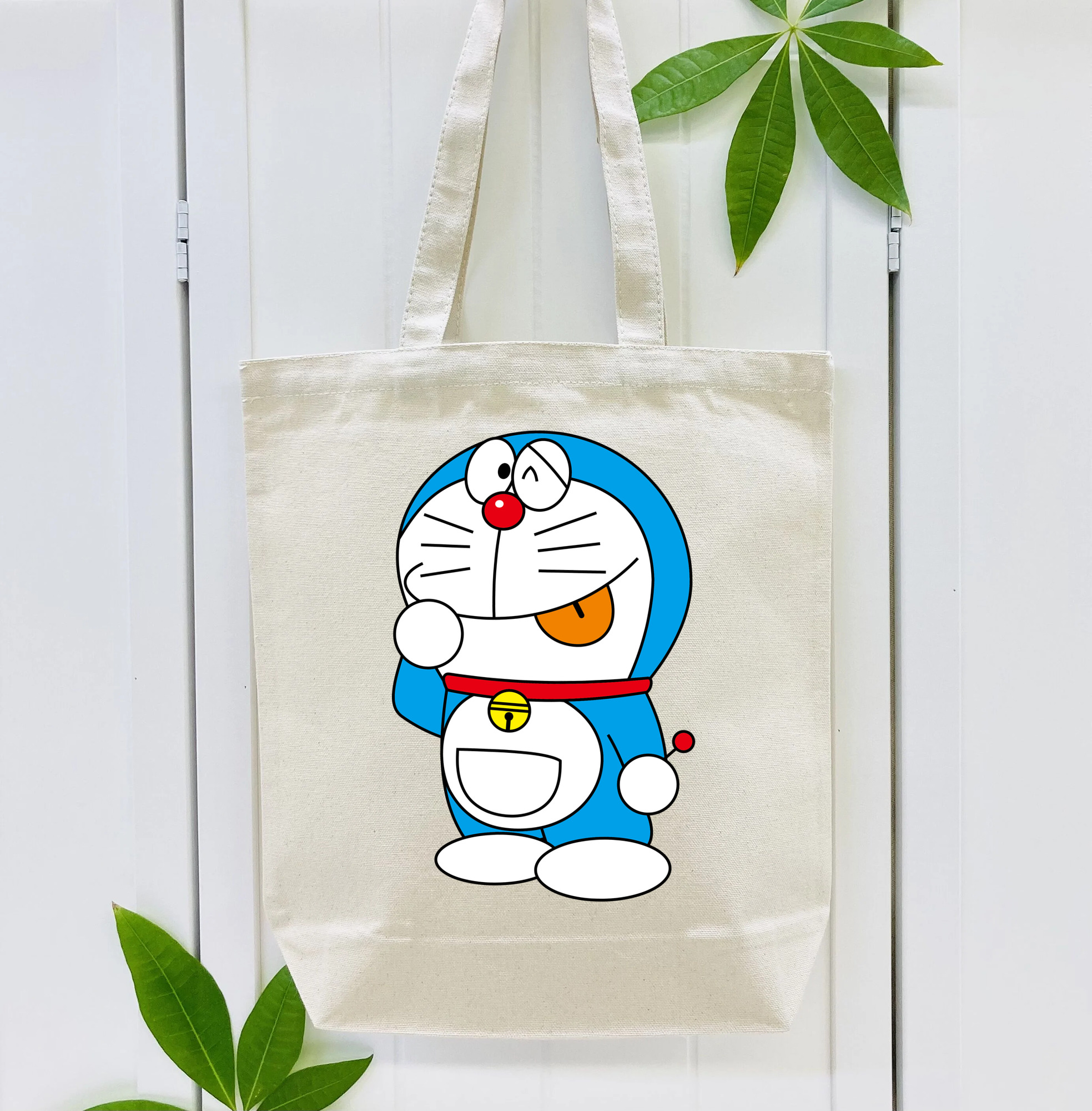 ドラえもん Doraemon 縦型キャンバス生地手提げバッグ　トートバッグ