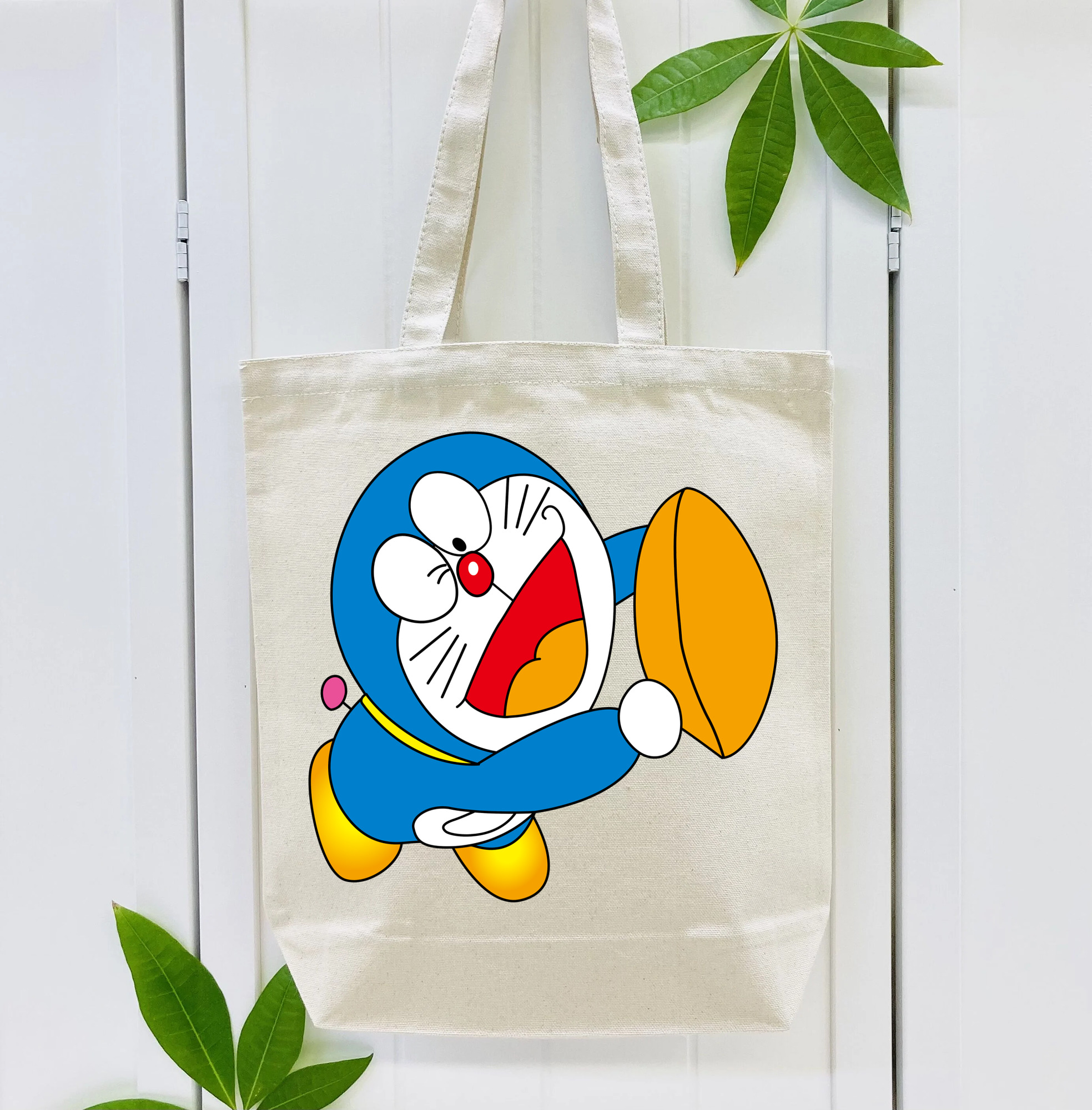 ドラえもん Doraemon 縦型キャンバス生地手提げバッグ　トートバッグ