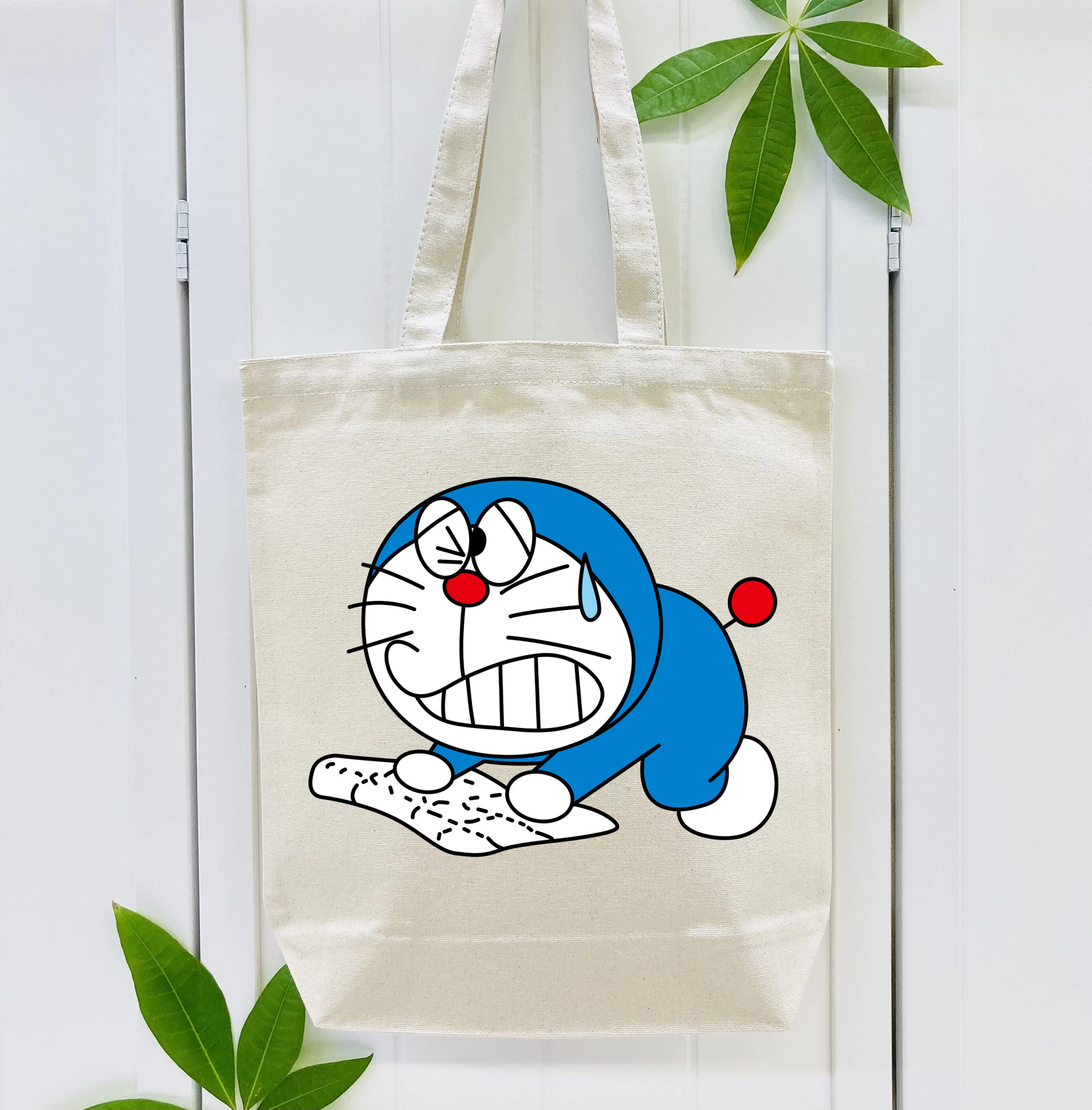 ドラえもん Doraemon 縦型キャンバス生地手提げバッグ　トートバッグ