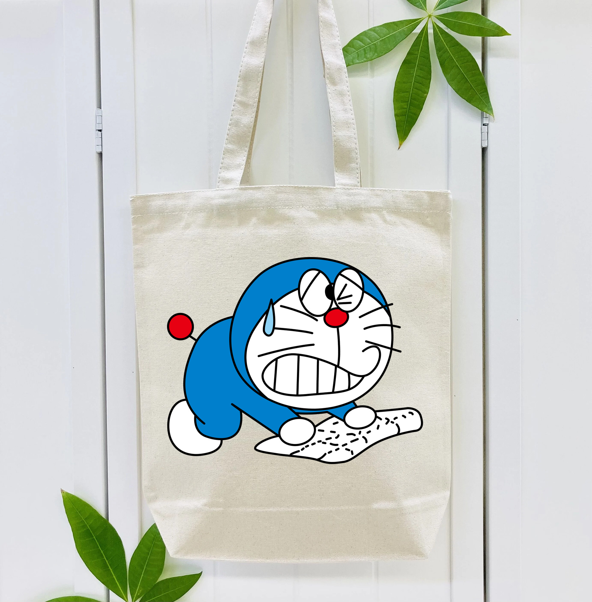 ドラえもん Doraemon 縦型キャンバス生地手提げバッグ　トートバッグ
