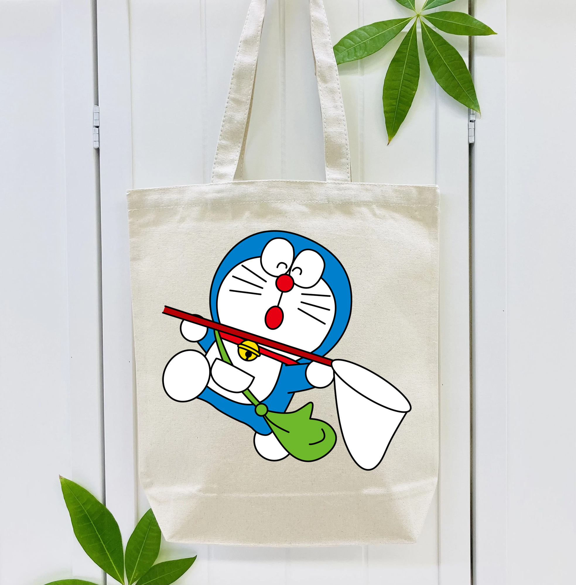 ドラえもん Doraemon 縦型キャンバス生地手提げバッグ　トートバッグ