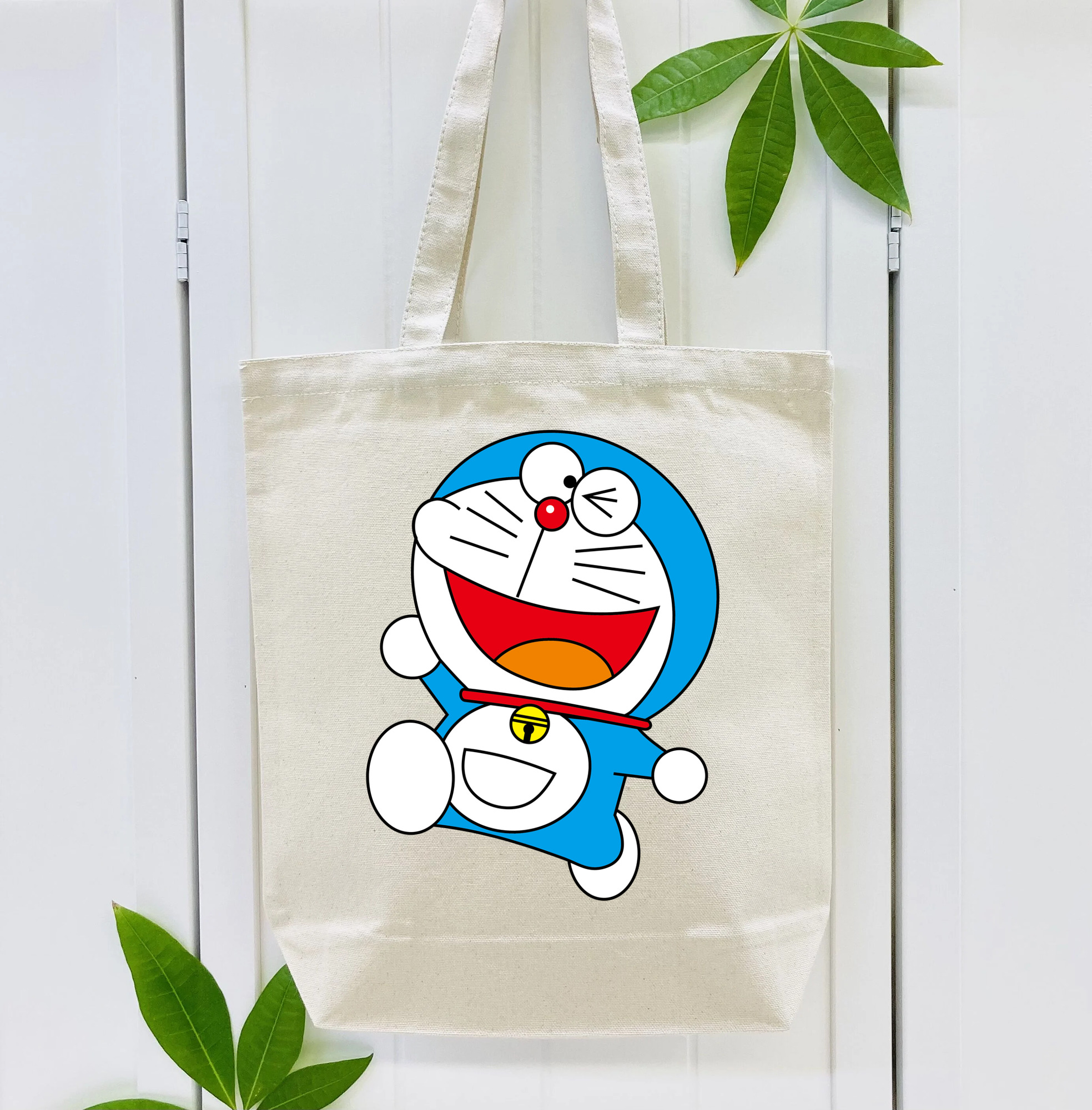 ドラえもん Doraemon 縦型キャンバス生地手提げバッグ　トートバッグ