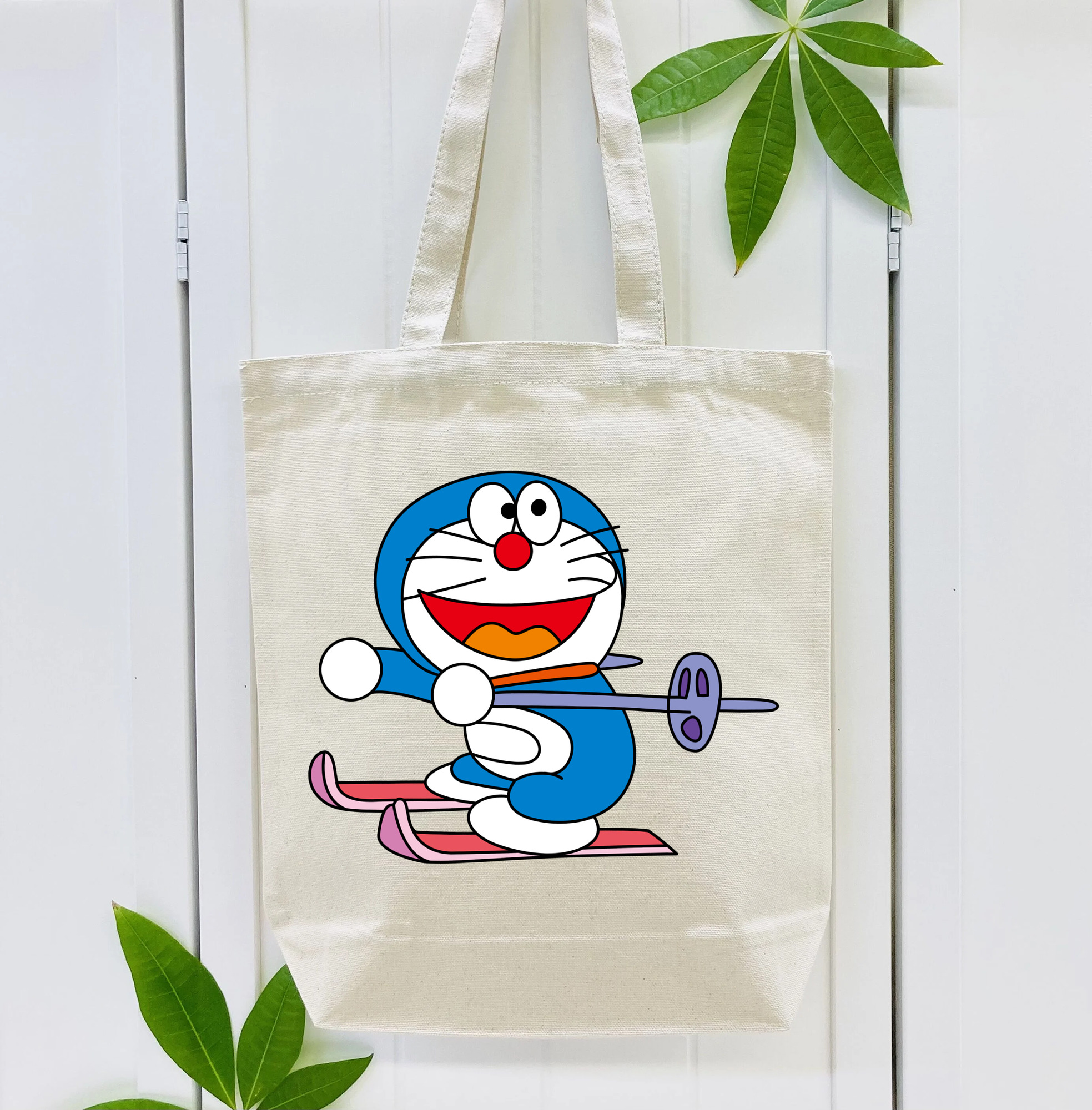 ドラえもん Doraemon 縦型キャンバス生地手提げバッグ　トートバッグ