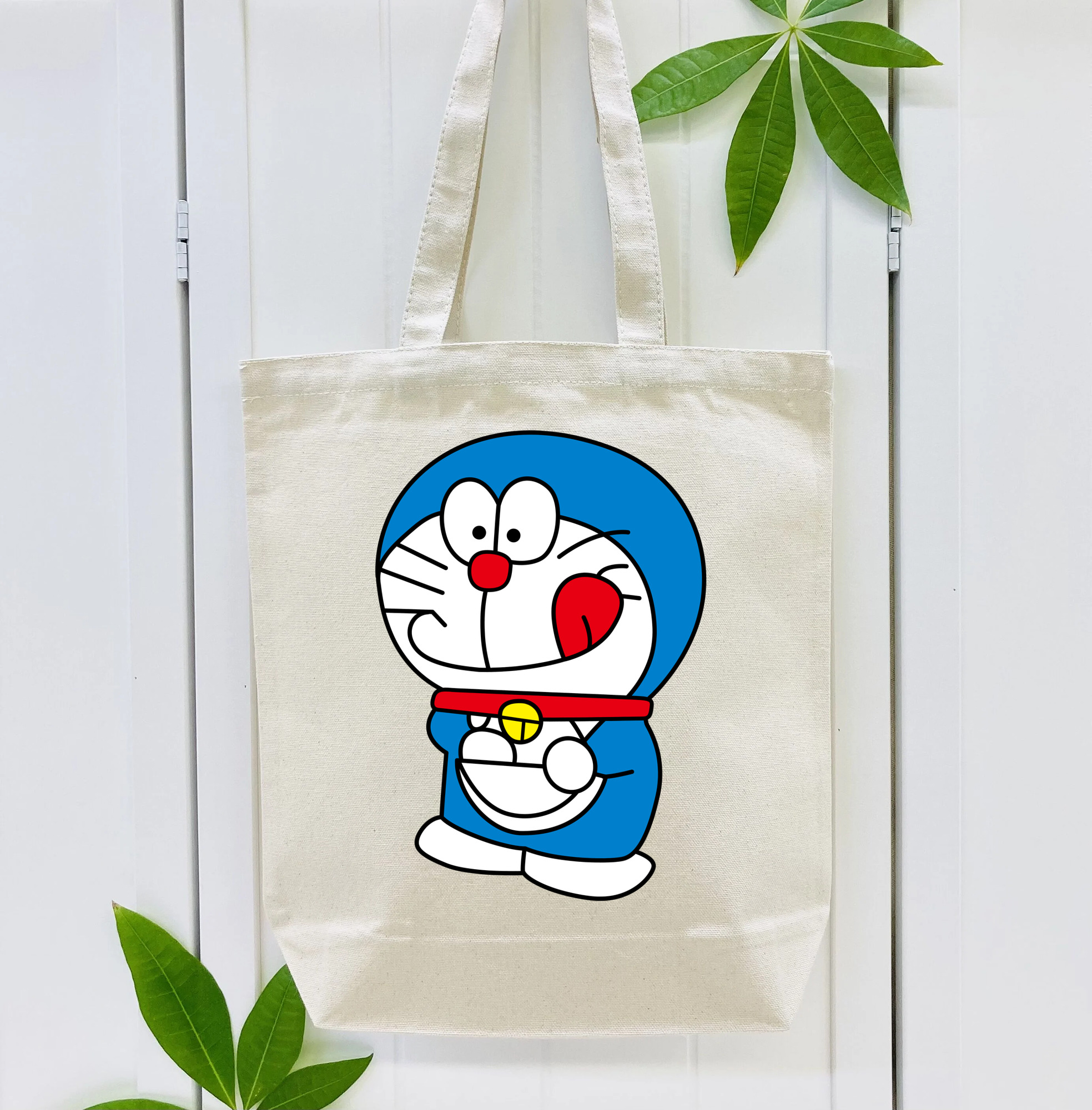 ドラえもん Doraemon 縦型キャンバス生地手提げバッグ　トートバッグ