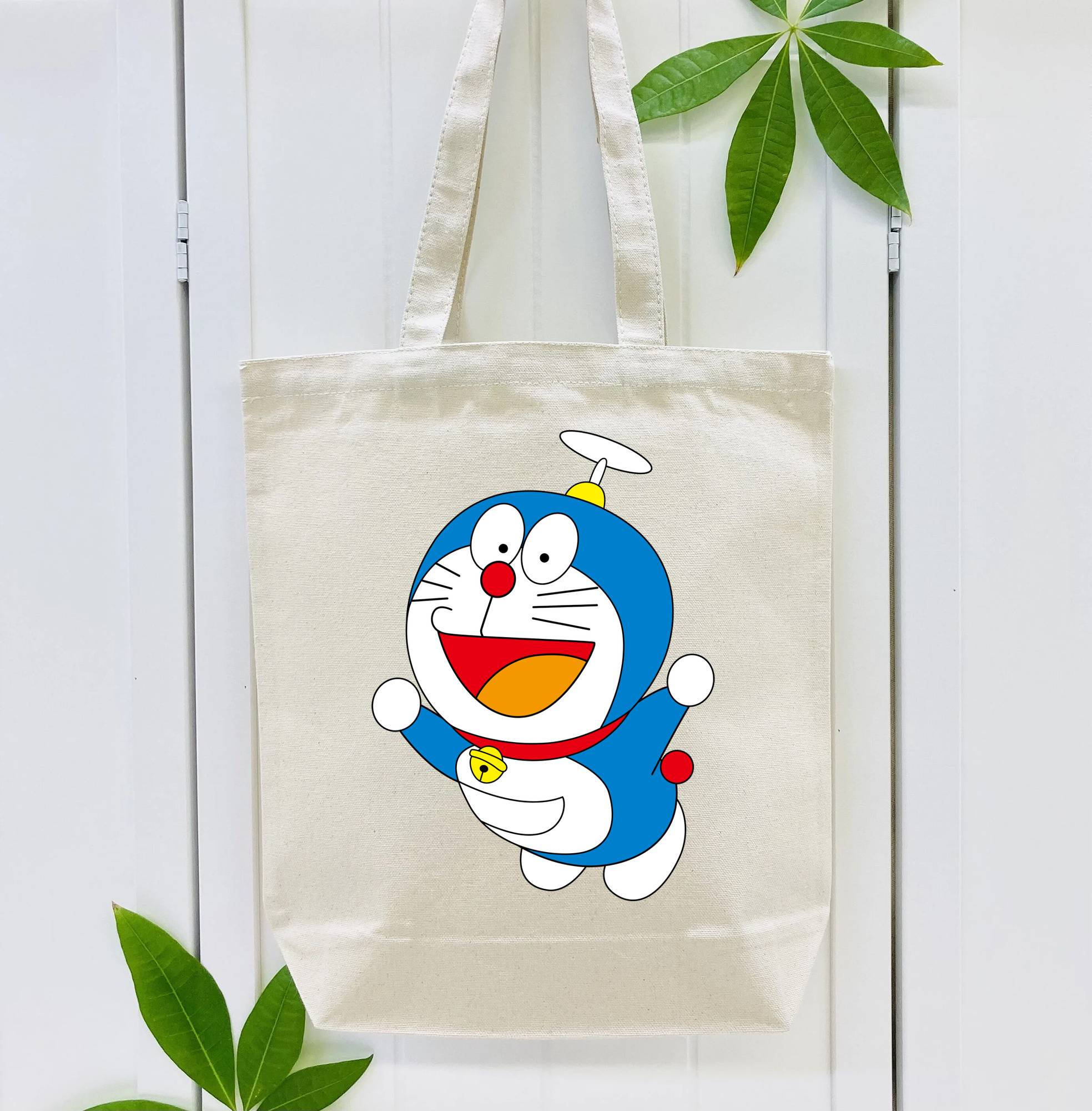 ドラえもん Doraemon 縦型キャンバス生地手提げバッグ　トートバッグ