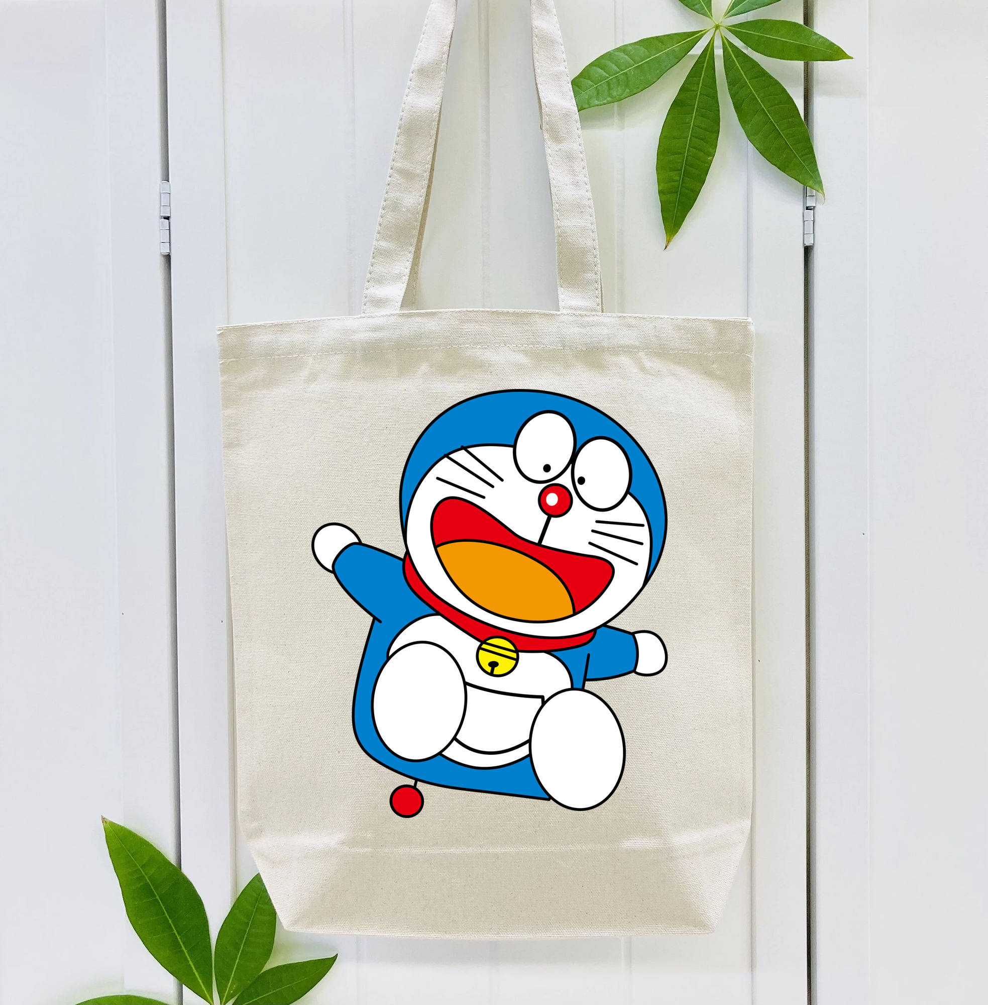 ドラえもん Doraemon 縦型キャンバス生地手提げバッグ　トートバッグ