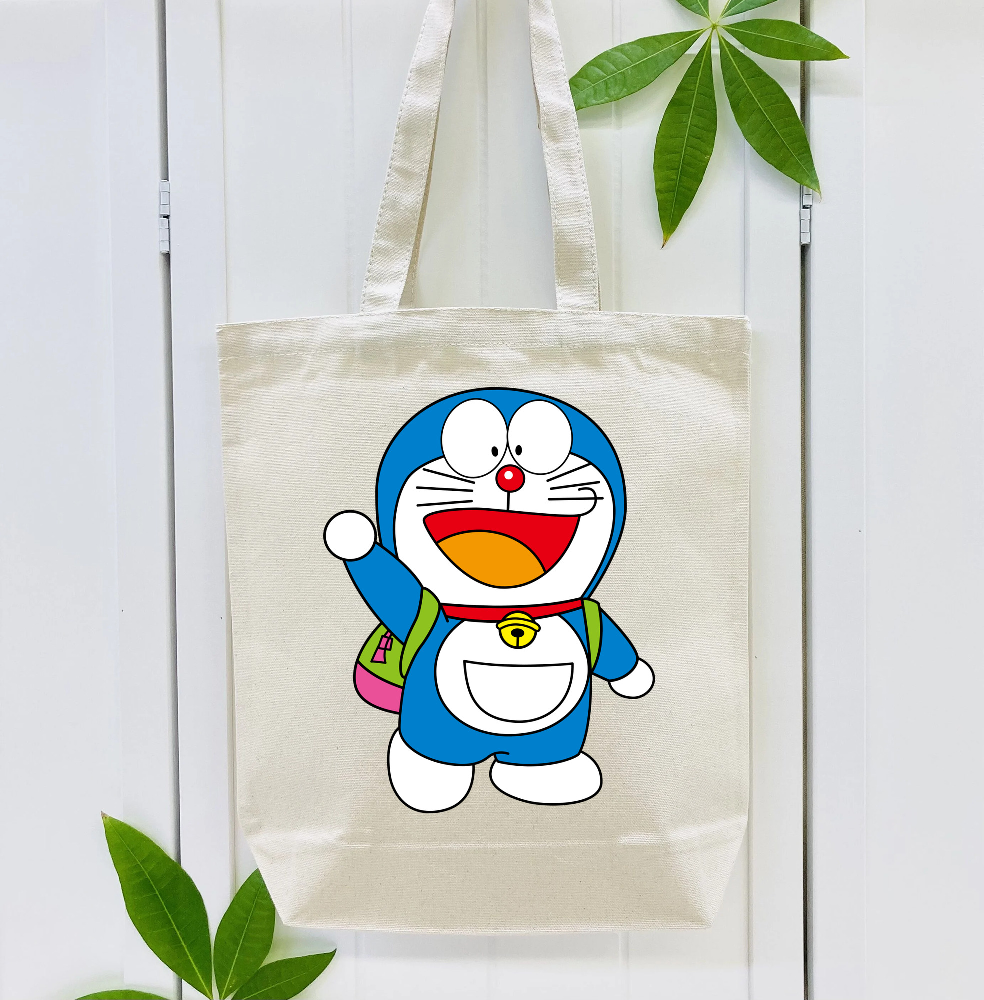 ドラえもん Doraemon 縦型キャンバス生地手提げバッグ　トートバッグ