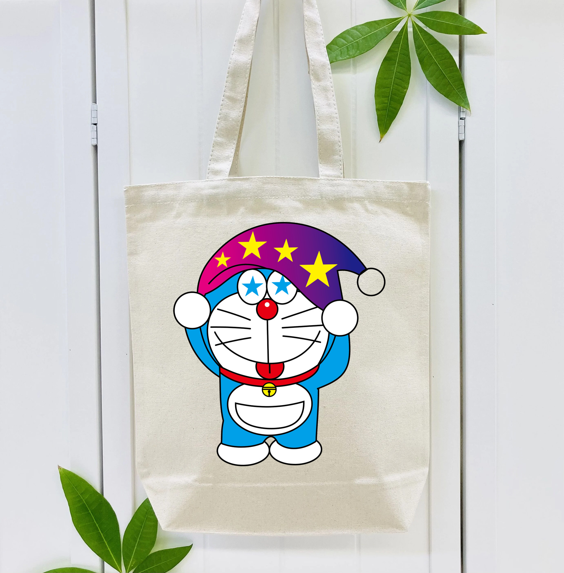 ドラえもん Doraemon 縦型キャンバス生地手提げバッグ　トートバッグ