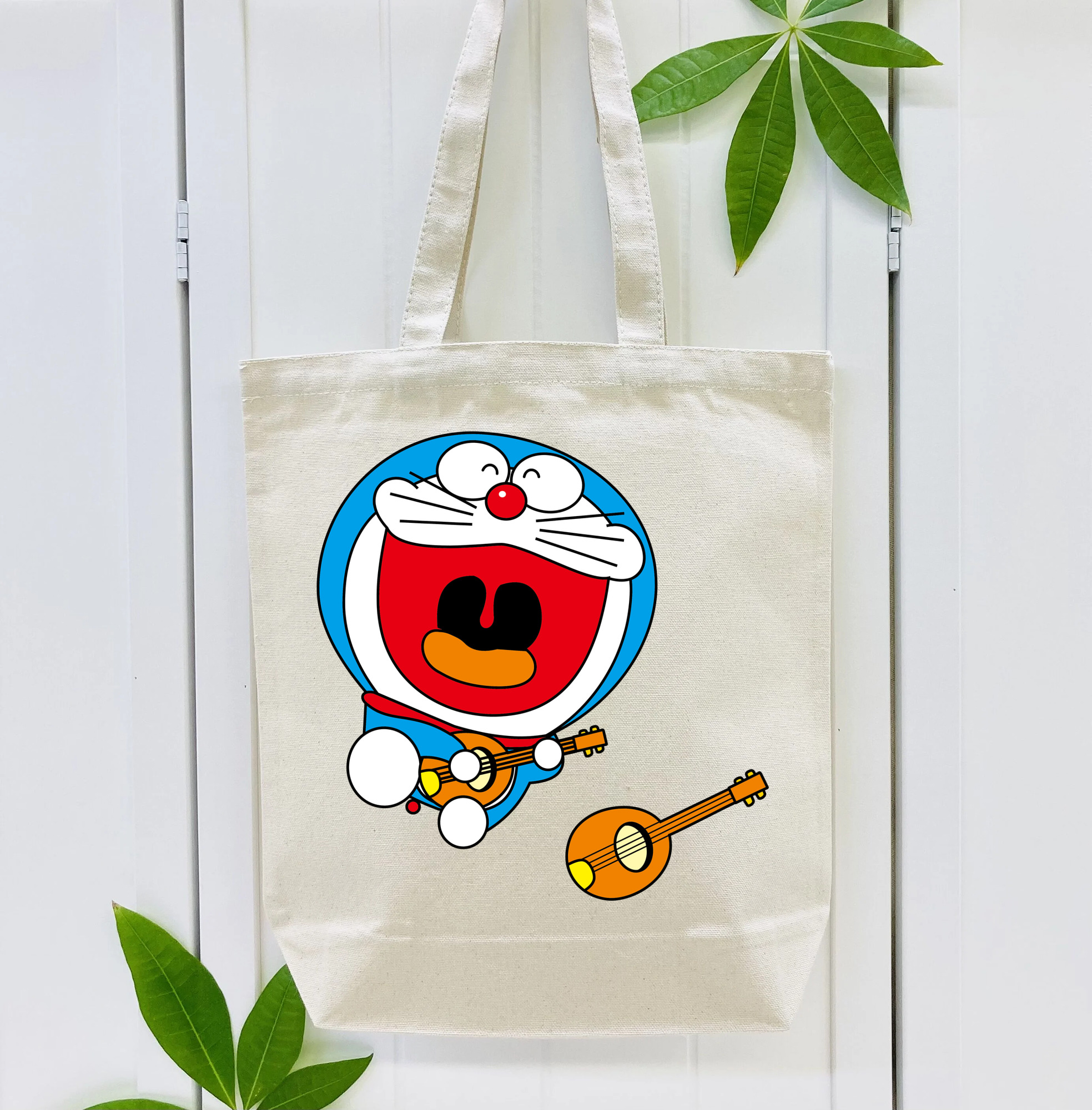 ドラえもん Doraemon 縦型キャンバス生地手提げバッグ　トートバッグ