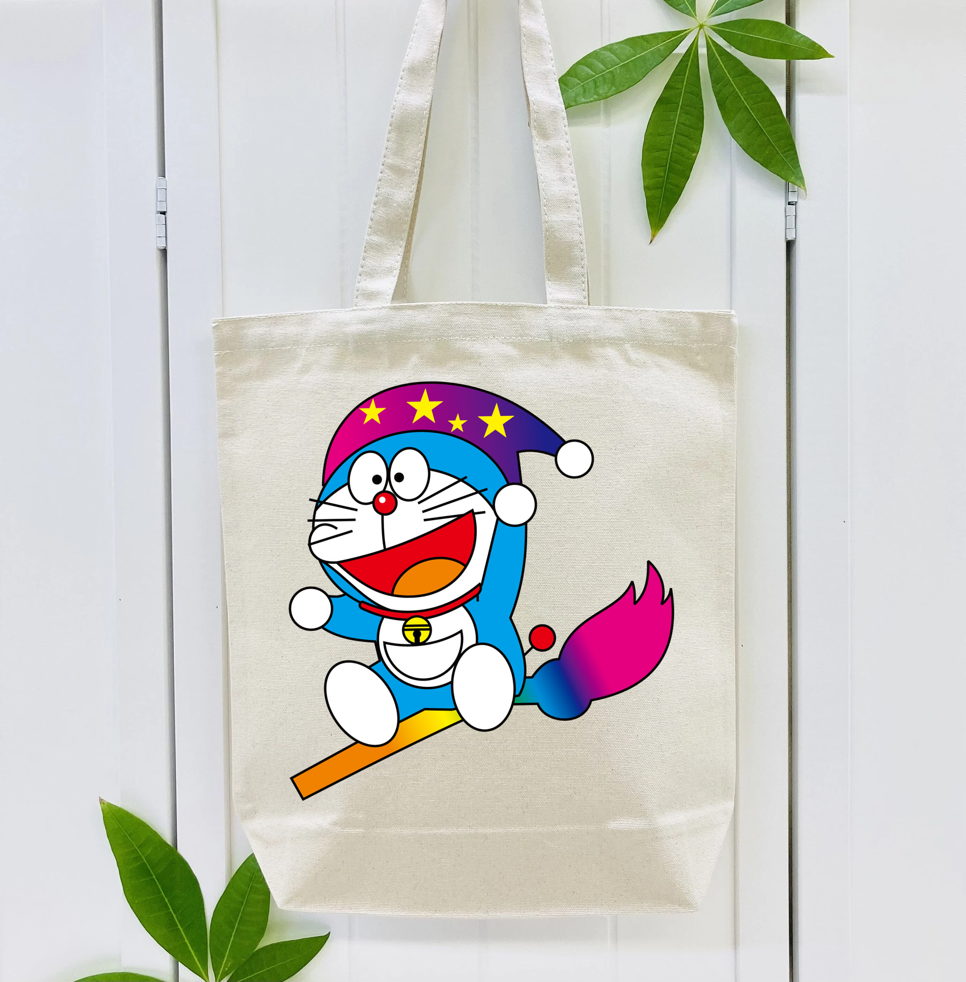 ドラえもん Doraemon 縦型キャンバス生地手提げバッグ　トートバッグ