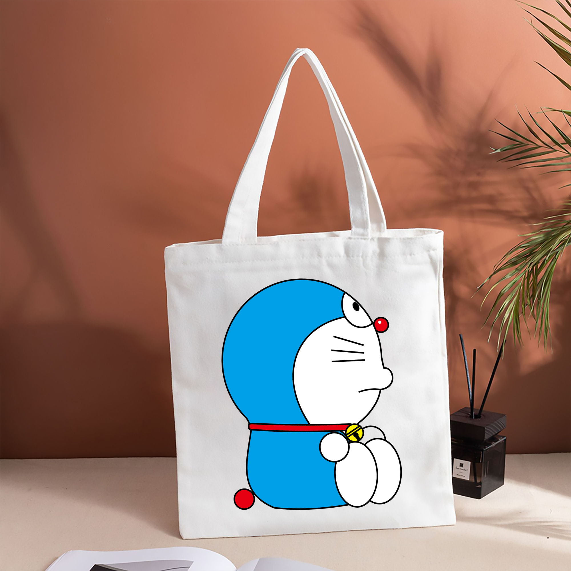 ドラえもん Doraemon 縦型キャンバス生地手提げバッグ　トートバッグ