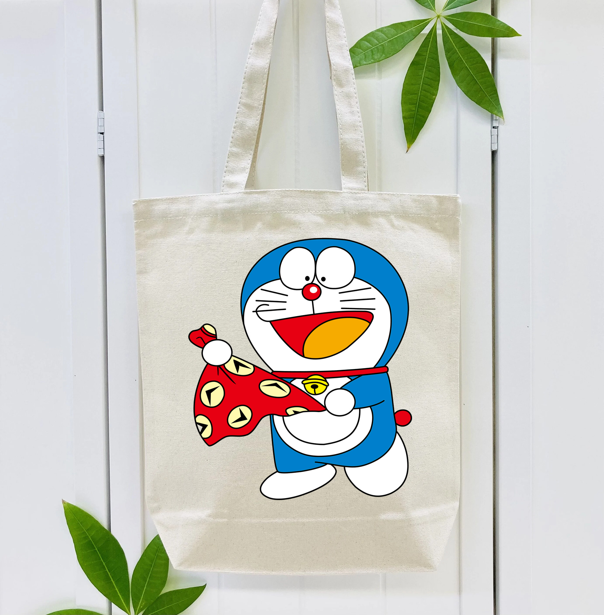 ドラえもん Doraemon 縦型キャンバス生地手提げバッグ　トートバッグ
