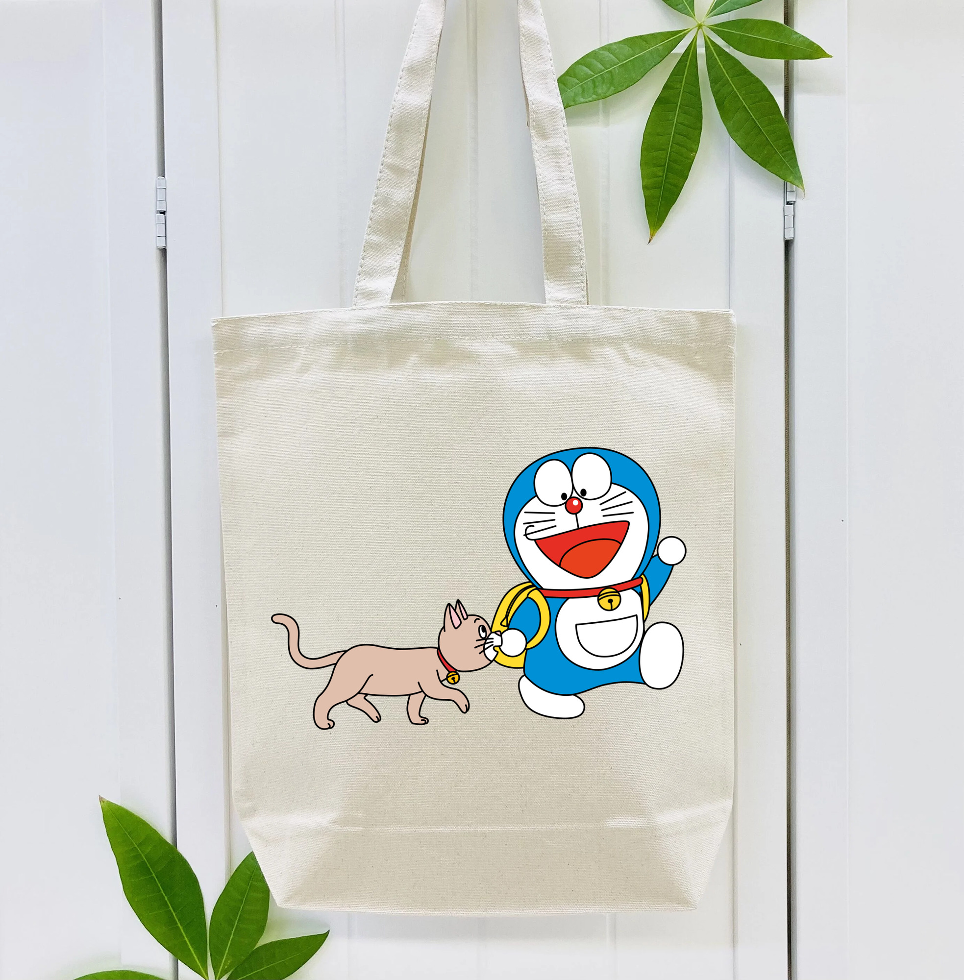 ドラえもん Doraemon 縦型キャンバス生地手提げバッグ　トートバッグ