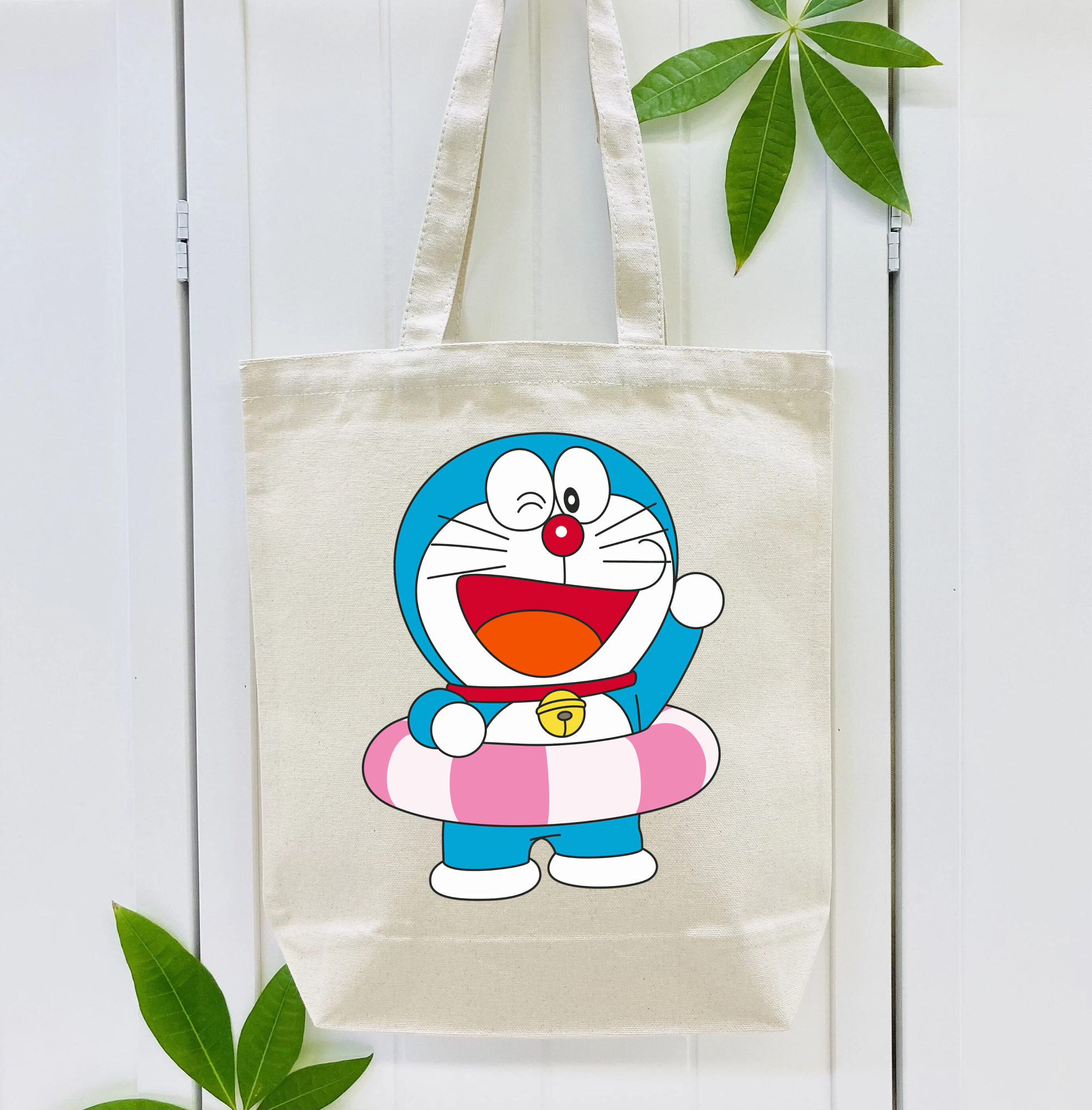 ドラえもん Doraemon 縦型キャンバス生地手提げバッグ　トートバッグ