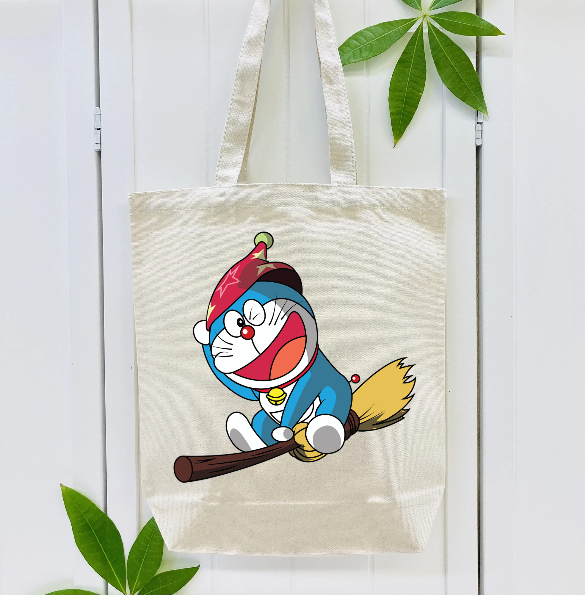 ドラえもん Doraemon 縦型キャンバス生地手提げバッグ　トートバッグ