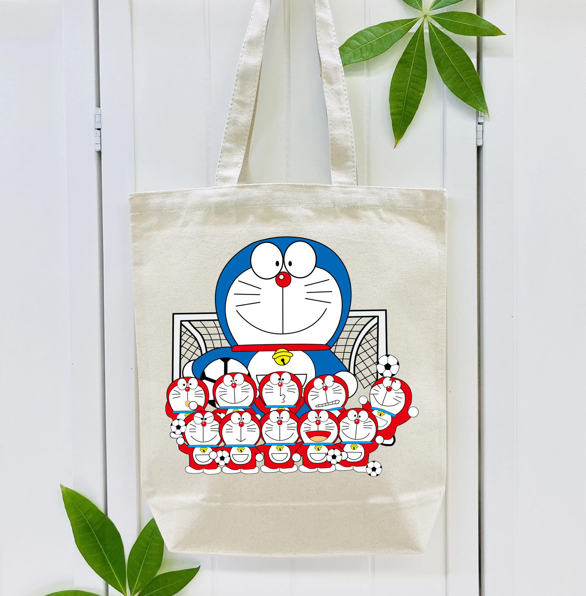 ドラえもん Doraemon 縦型キャンバス生地手提げバッグ　トートバッグ
