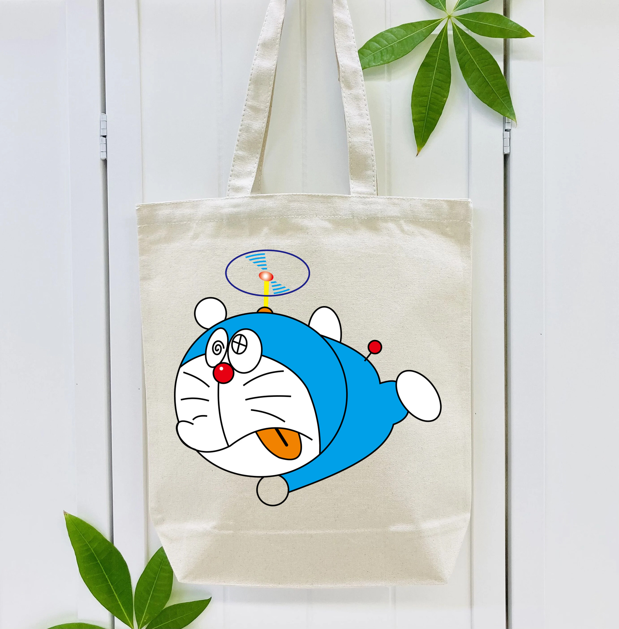 ドラえもん Doraemon 縦型キャンバス生地手提げバッグ　トートバッグ