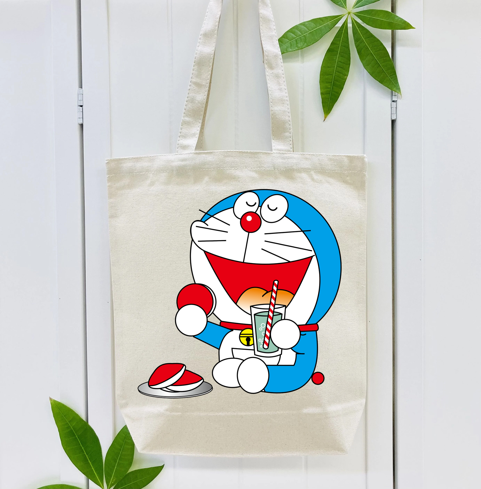 ドラえもん Doraemon 縦型キャンバス生地手提げバッグ　トートバッグ