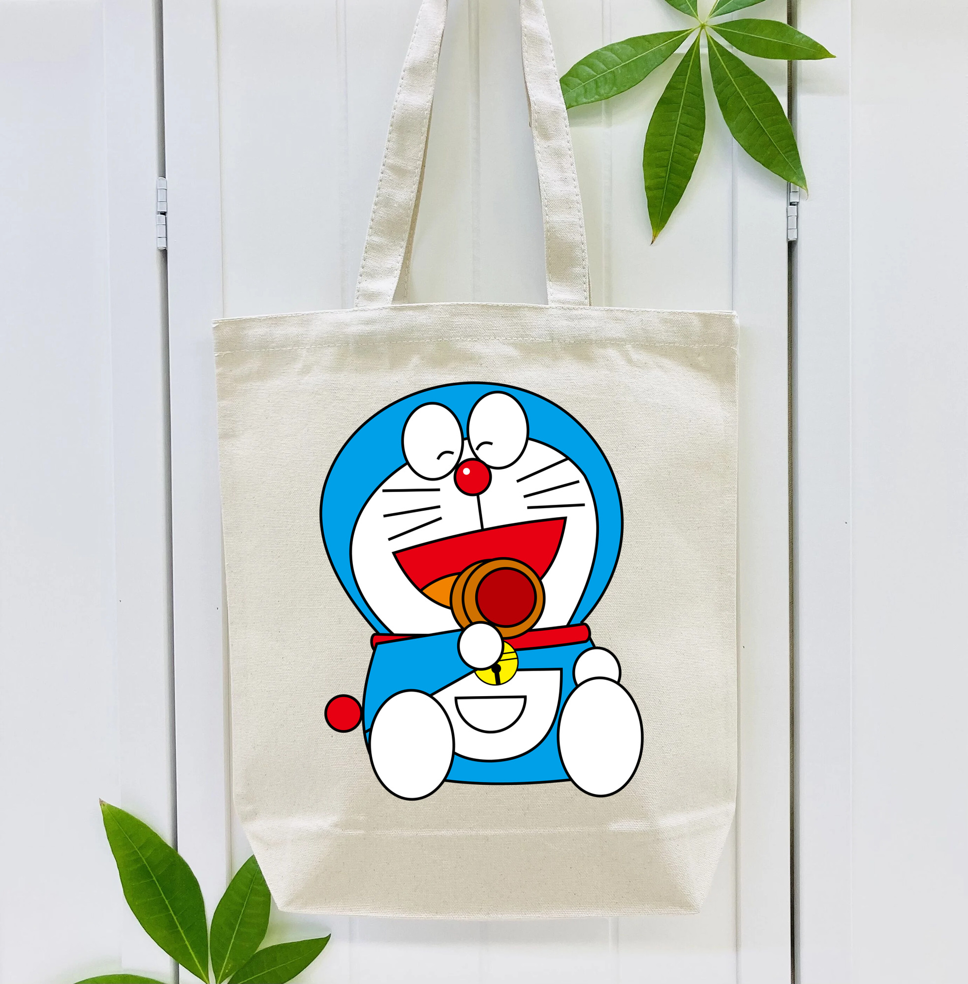 ドラえもん Doraemon 縦型キャンバス生地手提げバッグ　トートバッグ