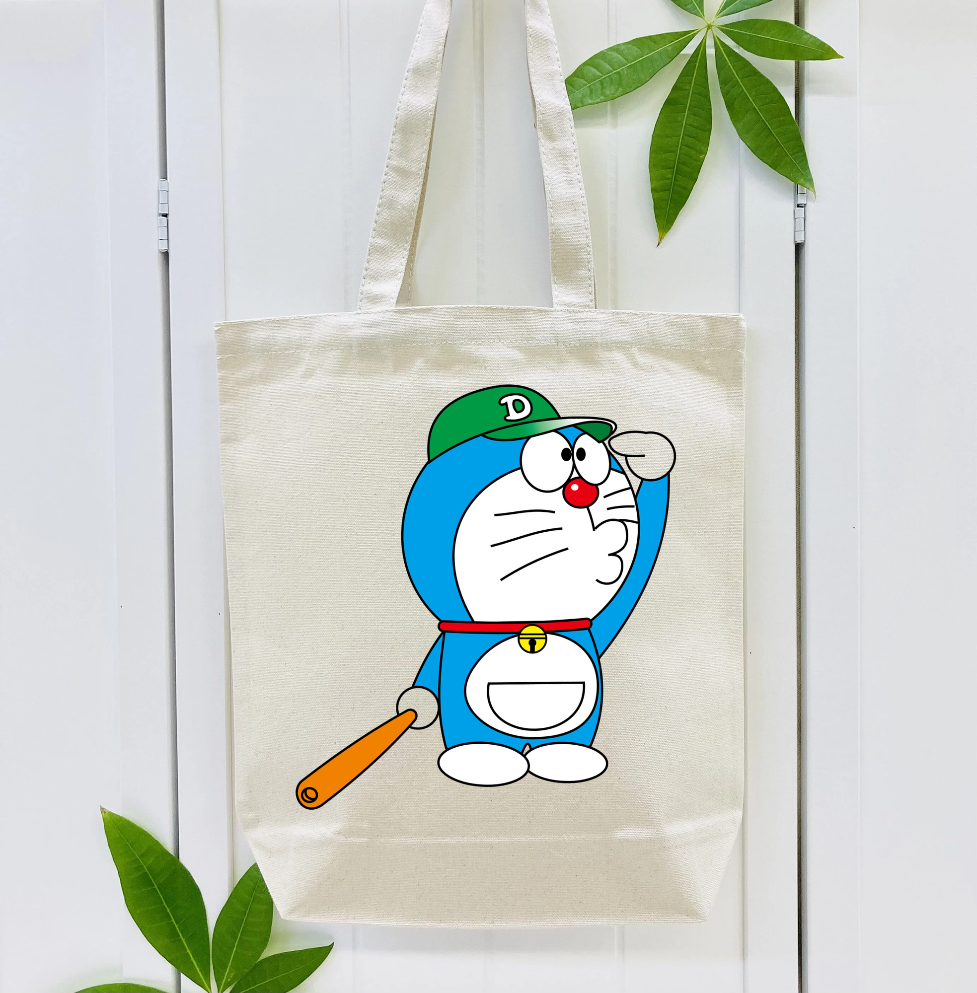 ドラえもん Doraemon 縦型キャンバス生地手提げバッグ　トートバッグ