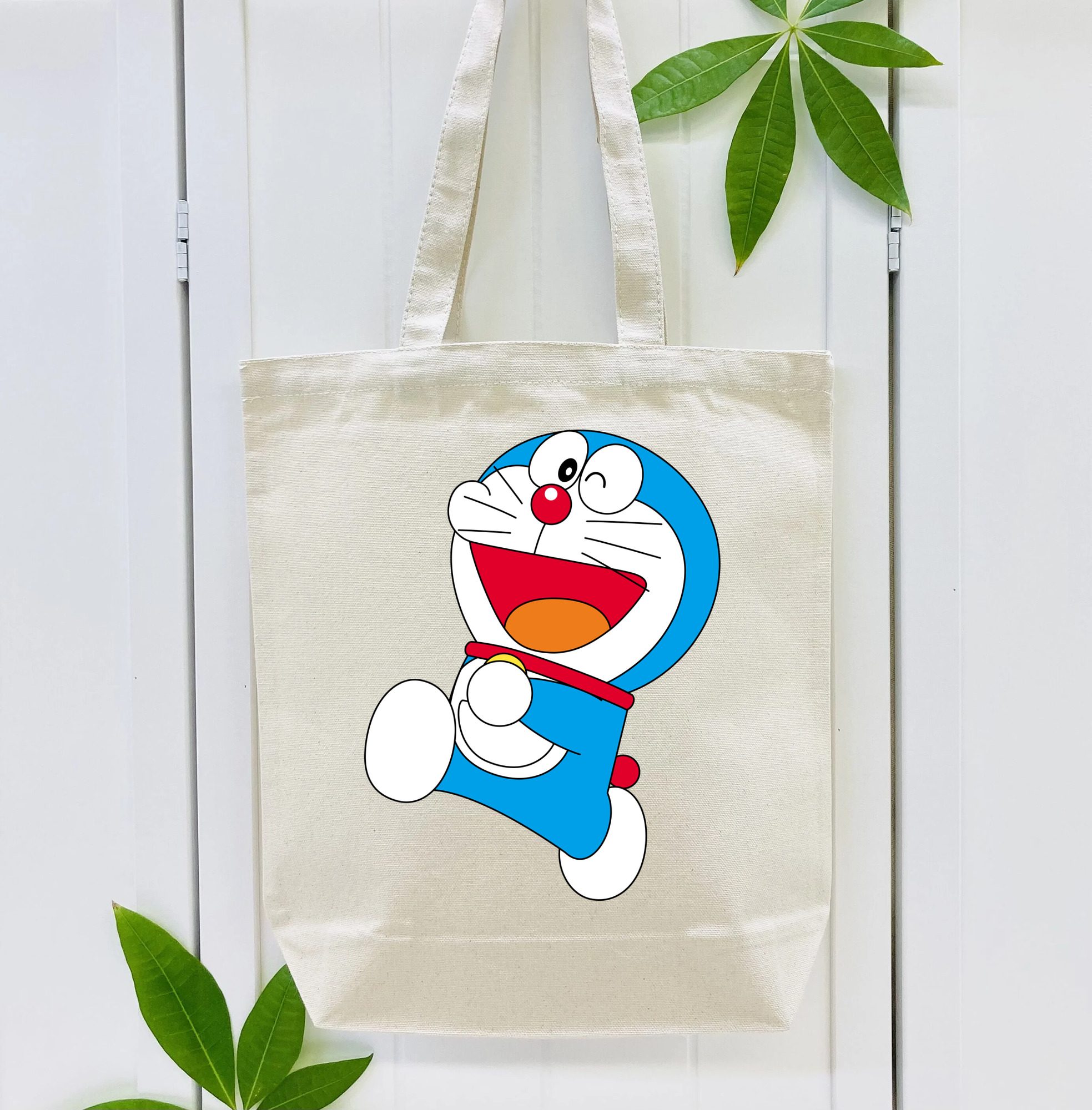 ドラえもん Doraemon 縦型キャンバス生地手提げバッグ　トートバッグ