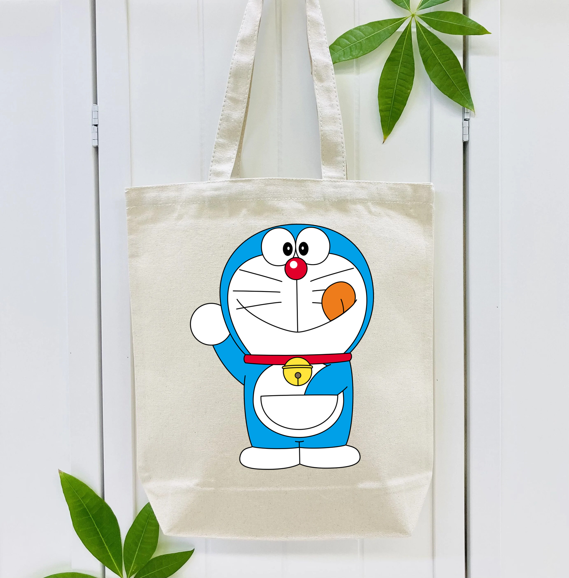 ドラえもん Doraemon 縦型キャンバス生地手提げバッグ　トートバッグ