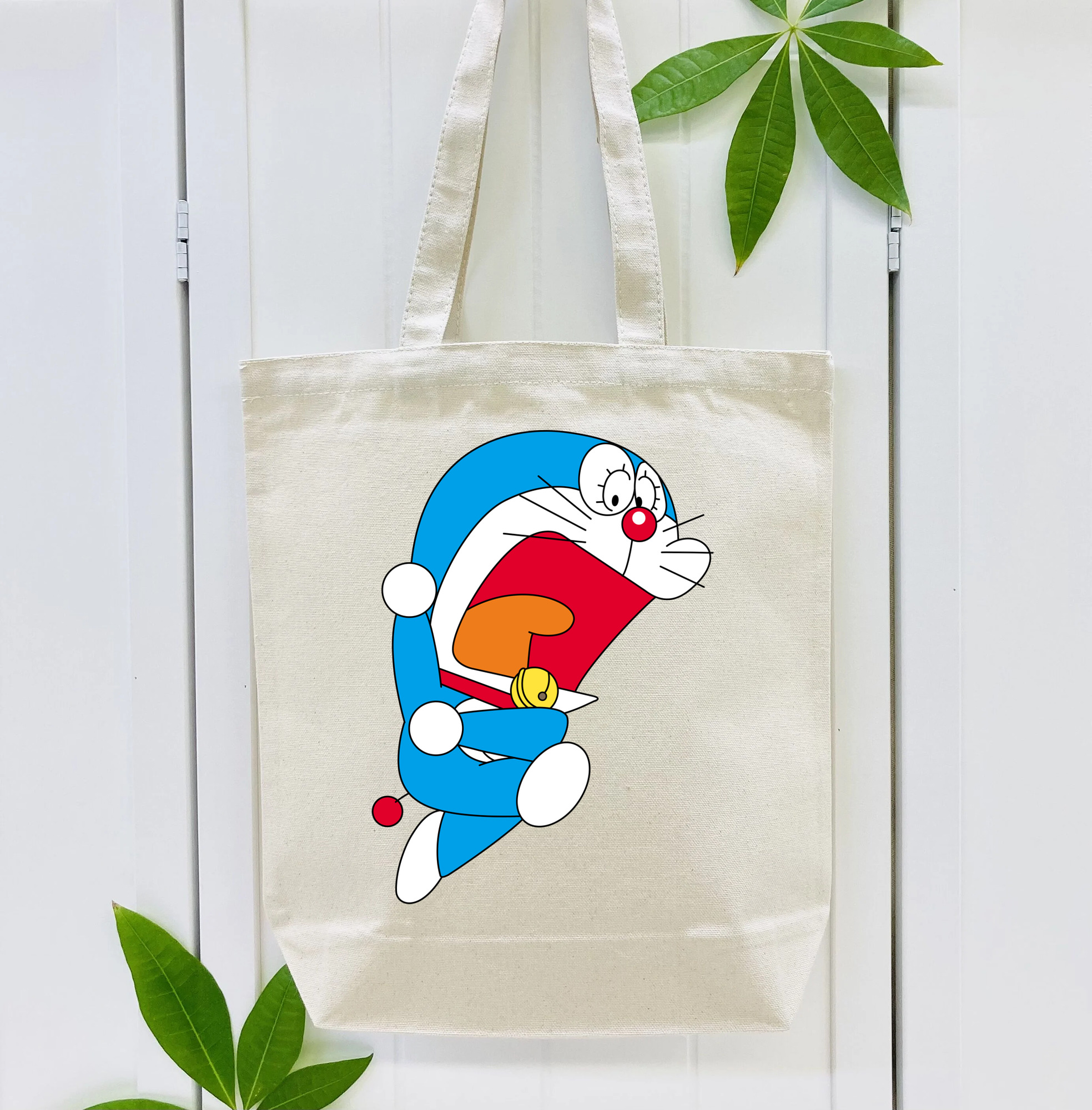 ドラえもん Doraemon 縦型キャンバス生地手提げバッグ　トートバッグ