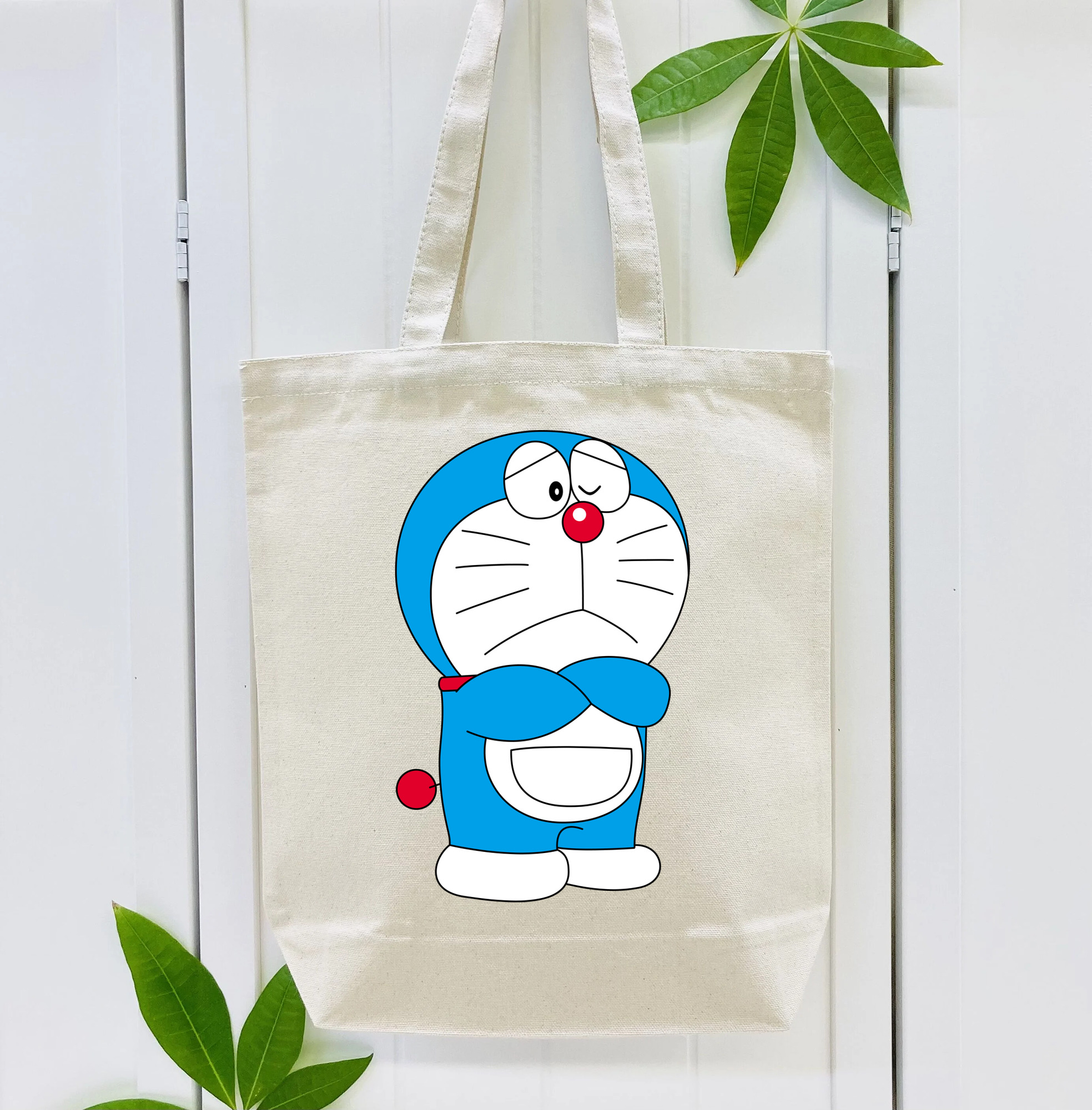 ドラえもん Doraemon 縦型キャンバス生地手提げバッグ　トートバッグ