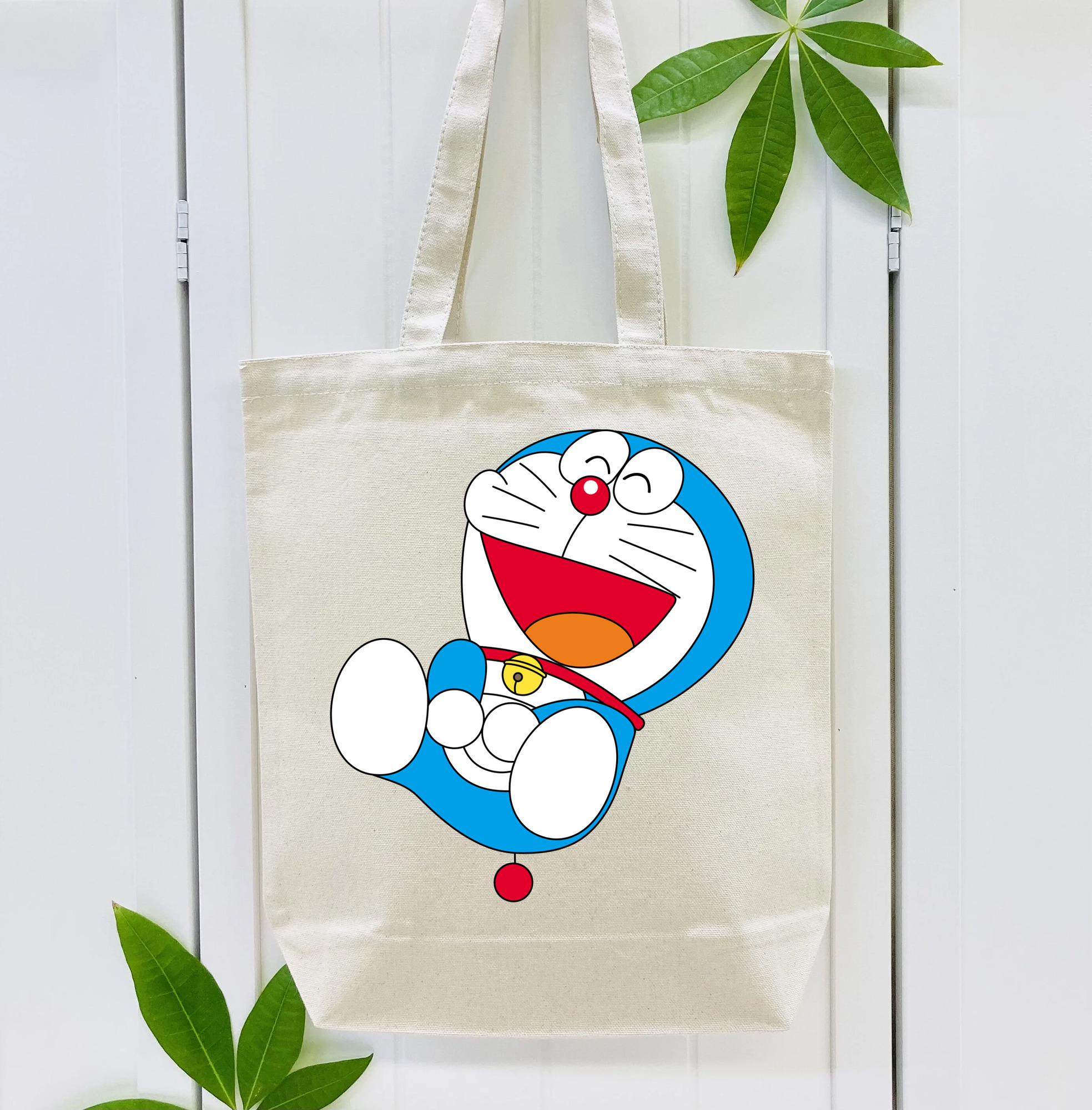 ドラえもん Doraemon 縦型キャンバス生地手提げバッグ　トートバッグ