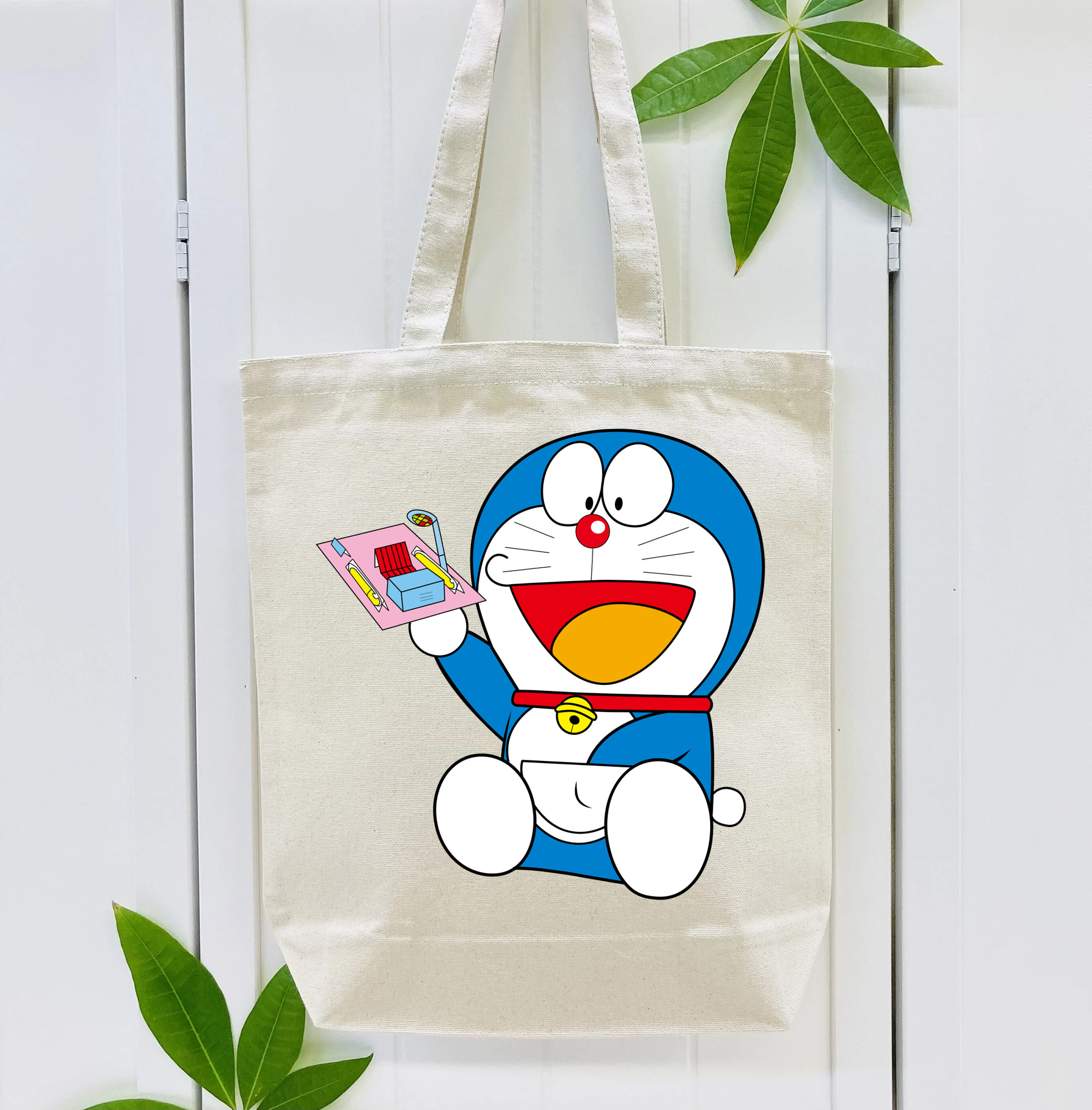 ドラえもん Doraemon 縦型キャンバス生地手提げバッグ　トートバッグ