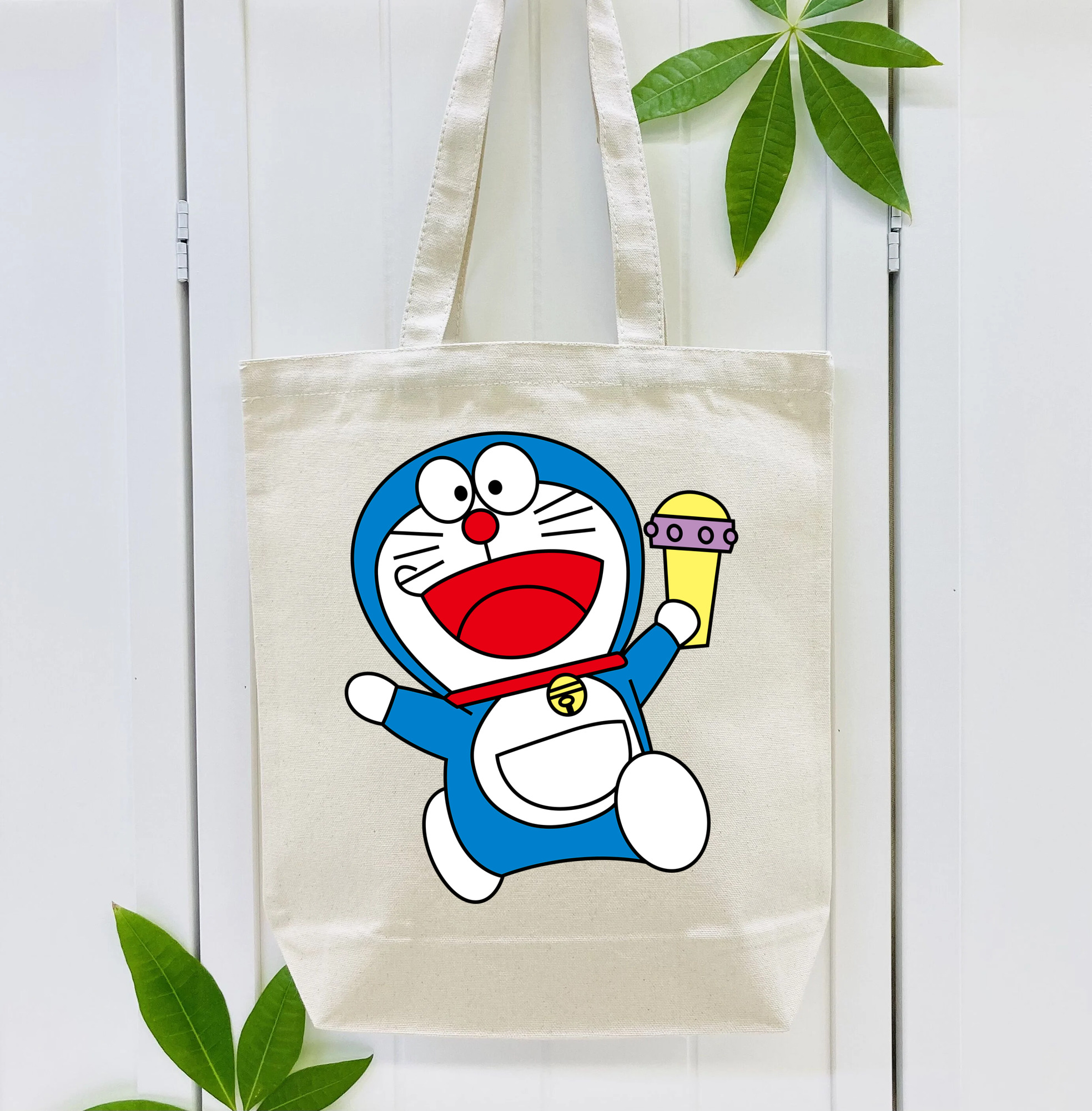 ドラえもん Doraemon 縦型キャンバス生地手提げバッグ　トートバッグ