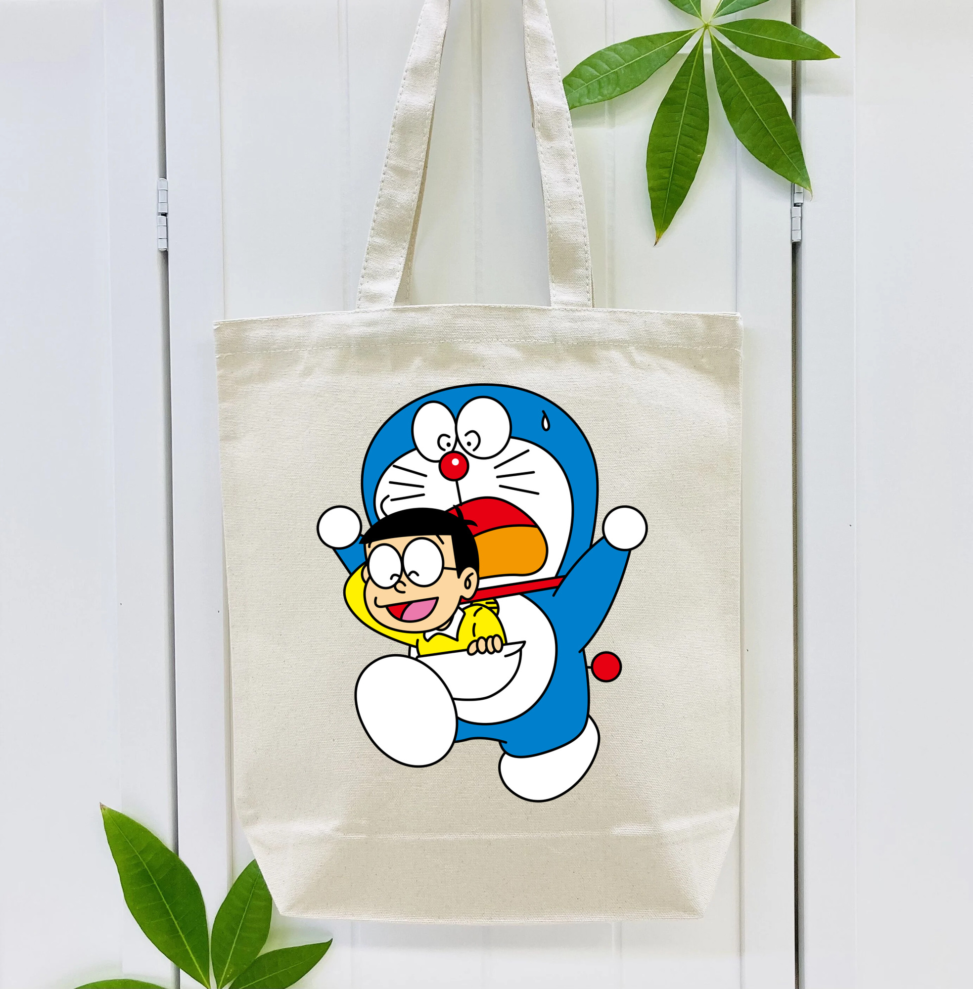ドラえもん Doraemon 縦型キャンバス生地手提げバッグ　トートバッグ