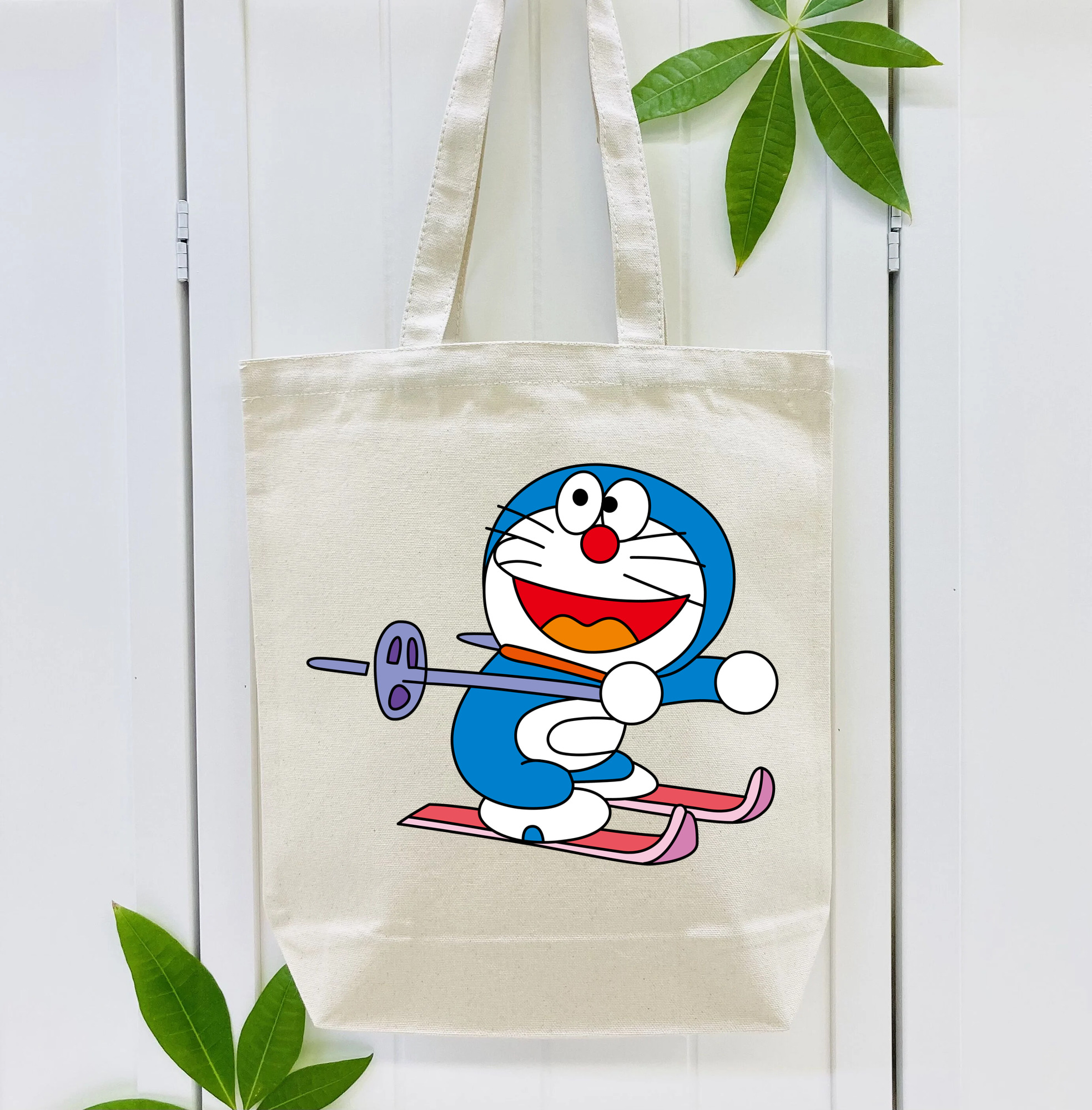 ドラえもん Doraemon 縦型キャンバス生地手提げバッグ　トートバッグ