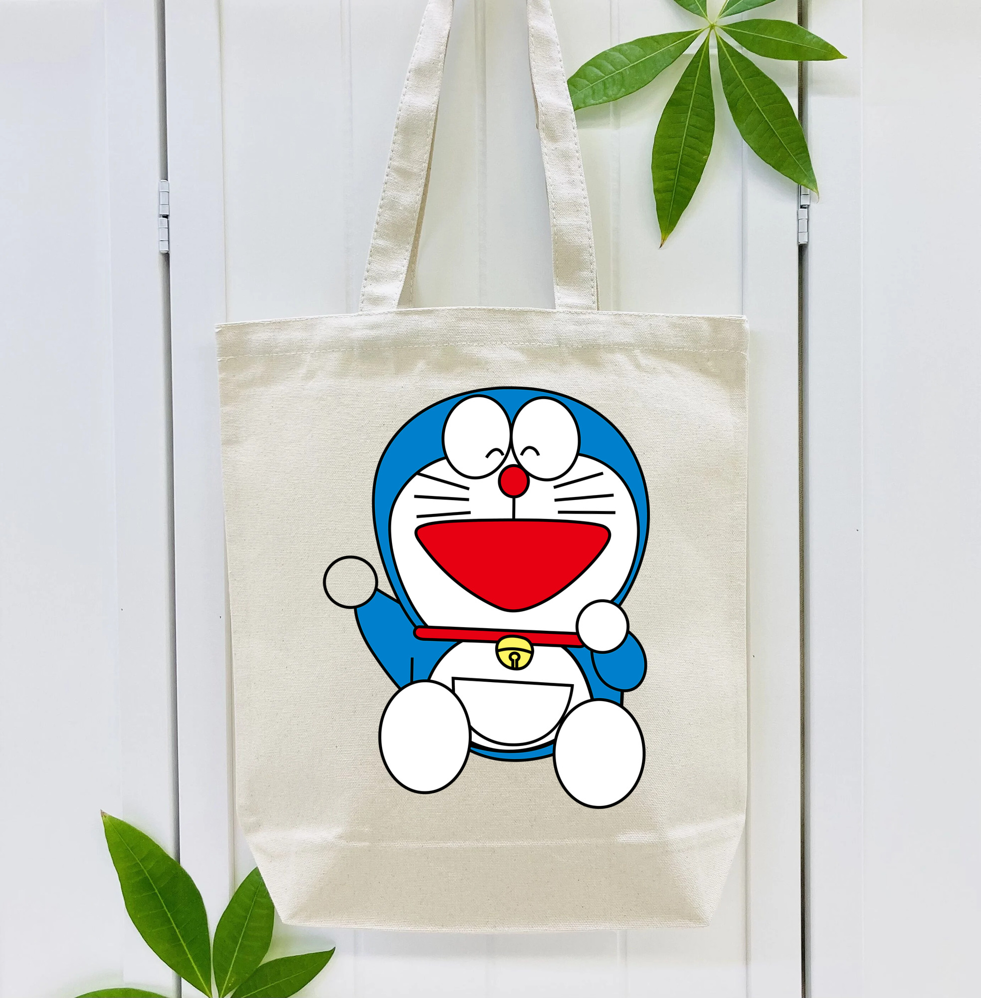 ドラえもん Doraemon 縦型キャンバス生地手提げバッグ　トートバッグ