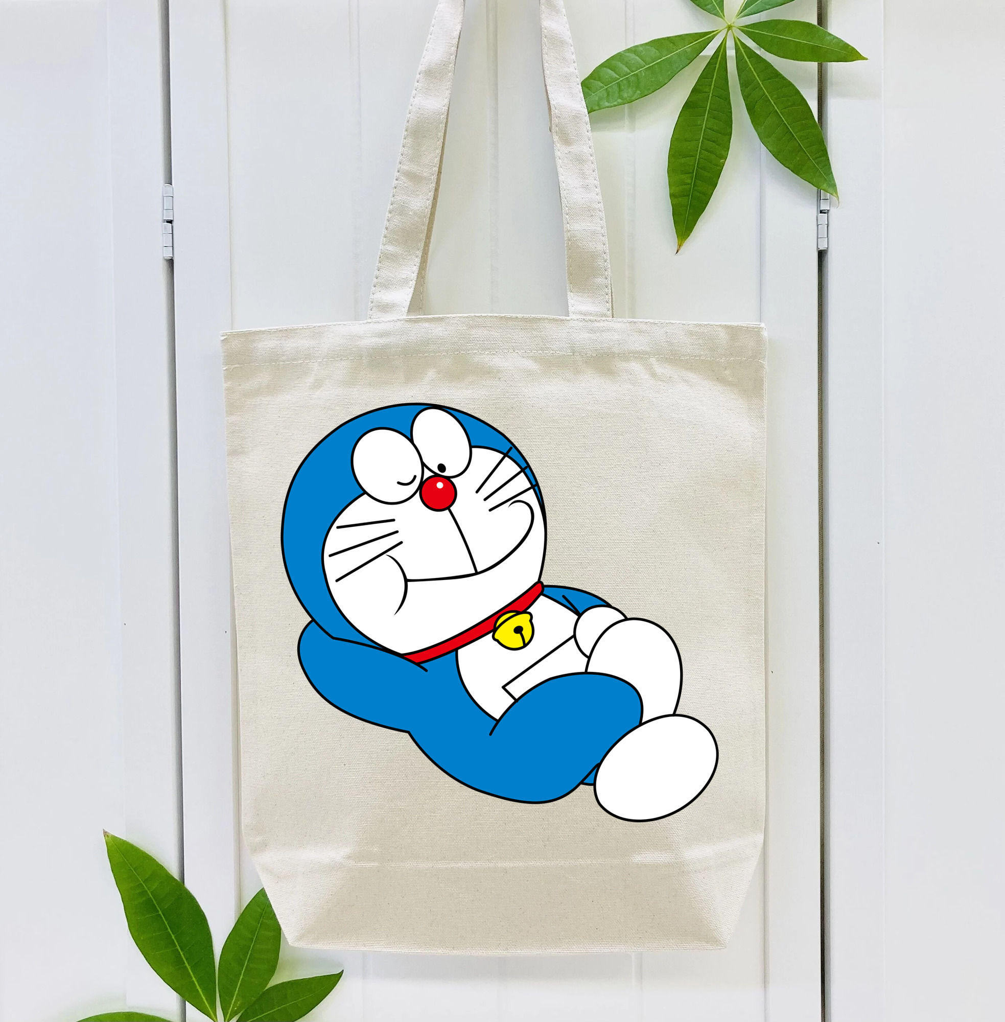 ドラえもん Doraemon 縦型キャンバス生地手提げバッグ　トートバッグ