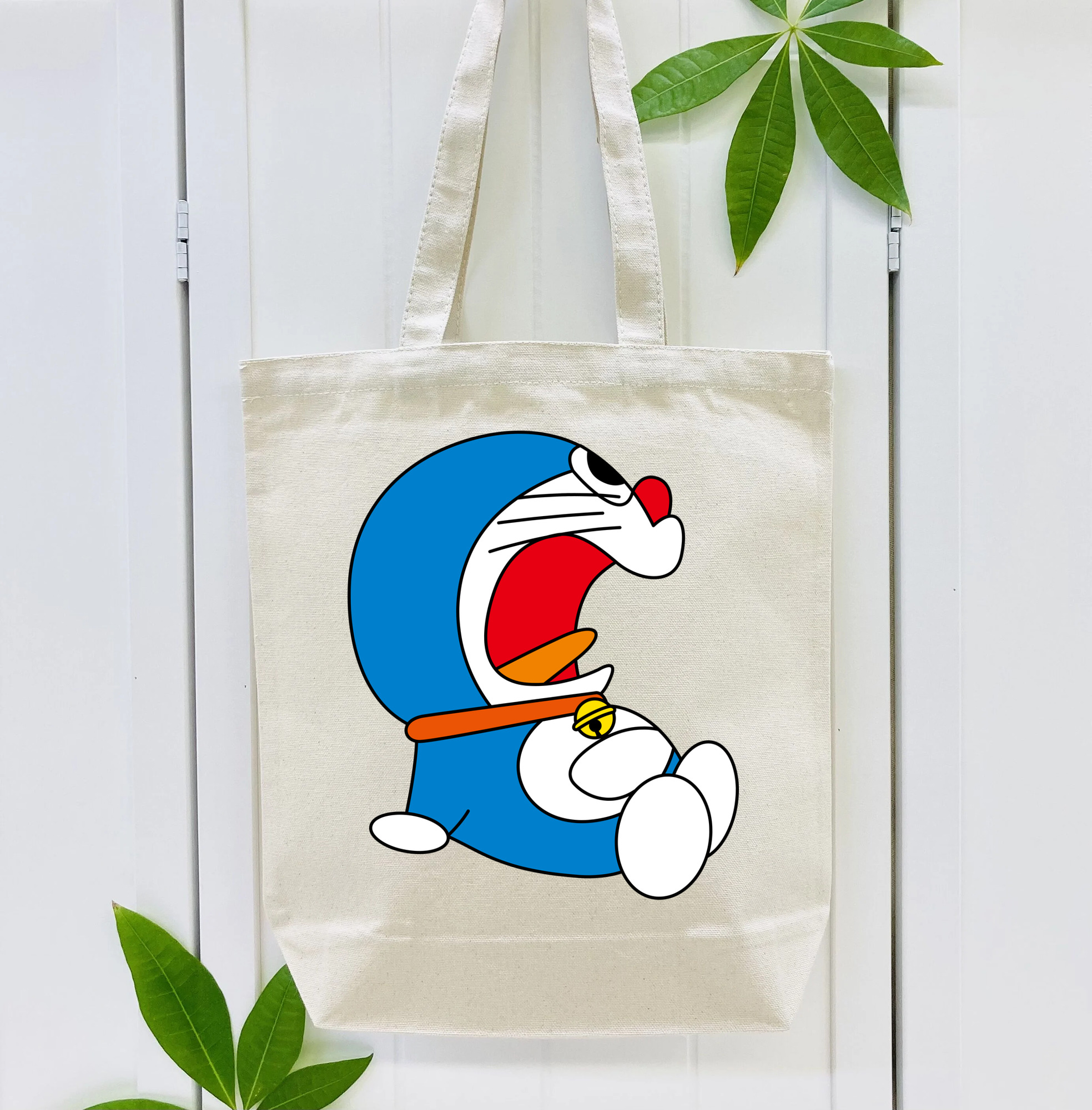 ドラえもん Doraemon 縦型キャンバス生地手提げバッグ　トートバッグ