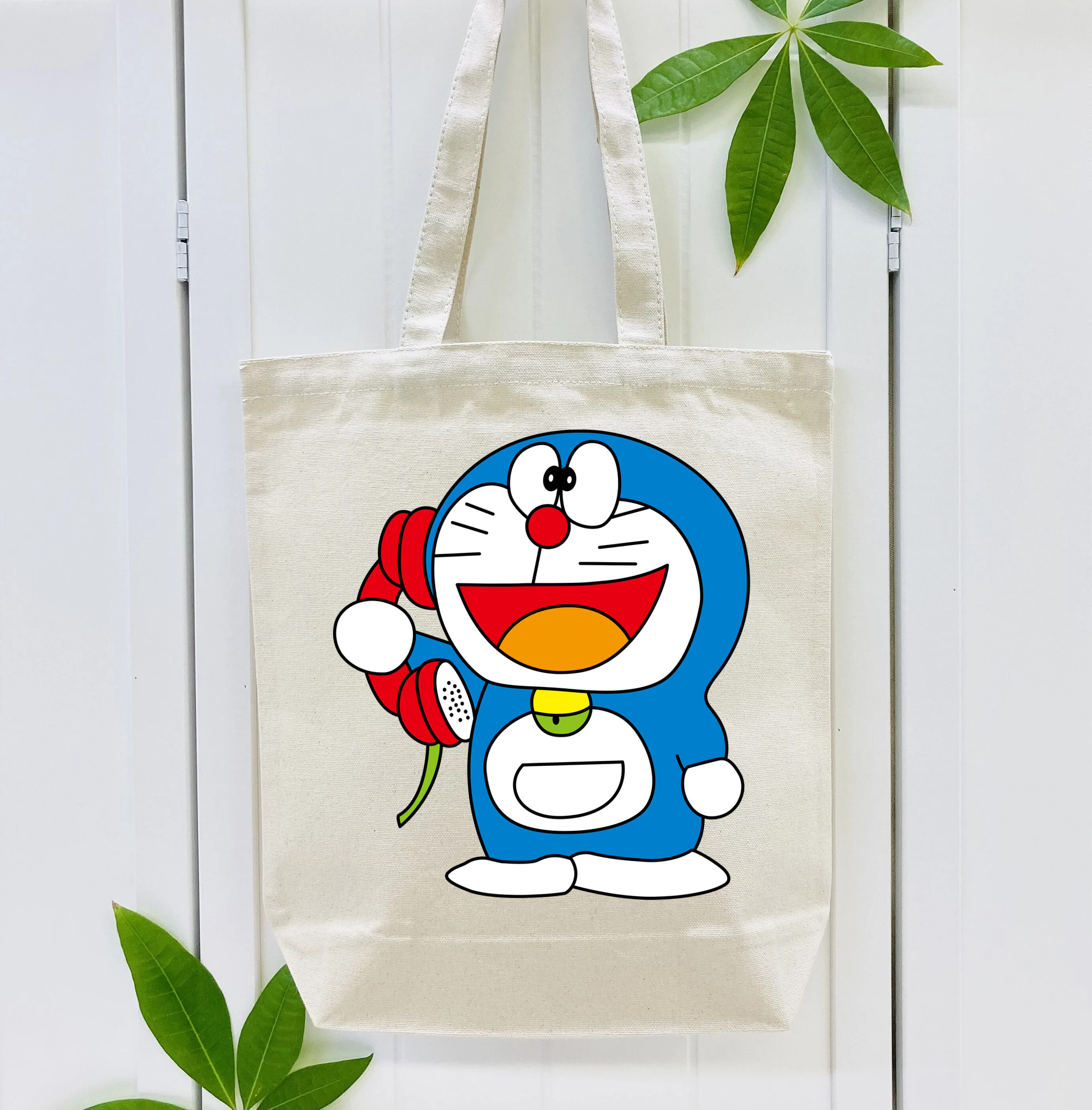 ドラえもん Doraemon 縦型キャンバス生地手提げバッグ　トートバッグ
