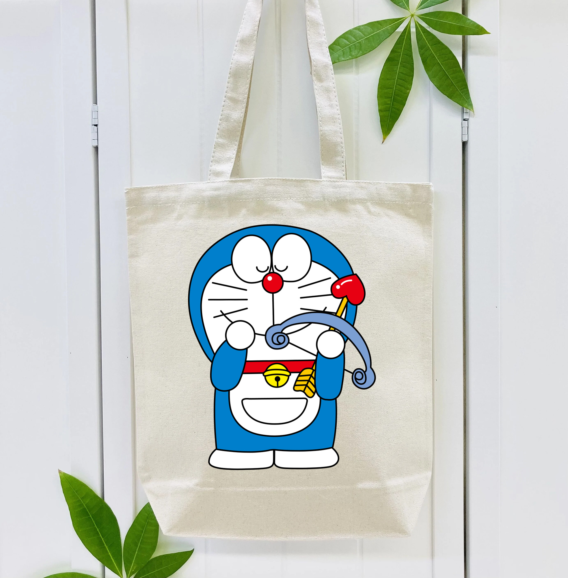ドラえもん Doraemon 縦型キャンバス生地手提げバッグ　トートバッグ