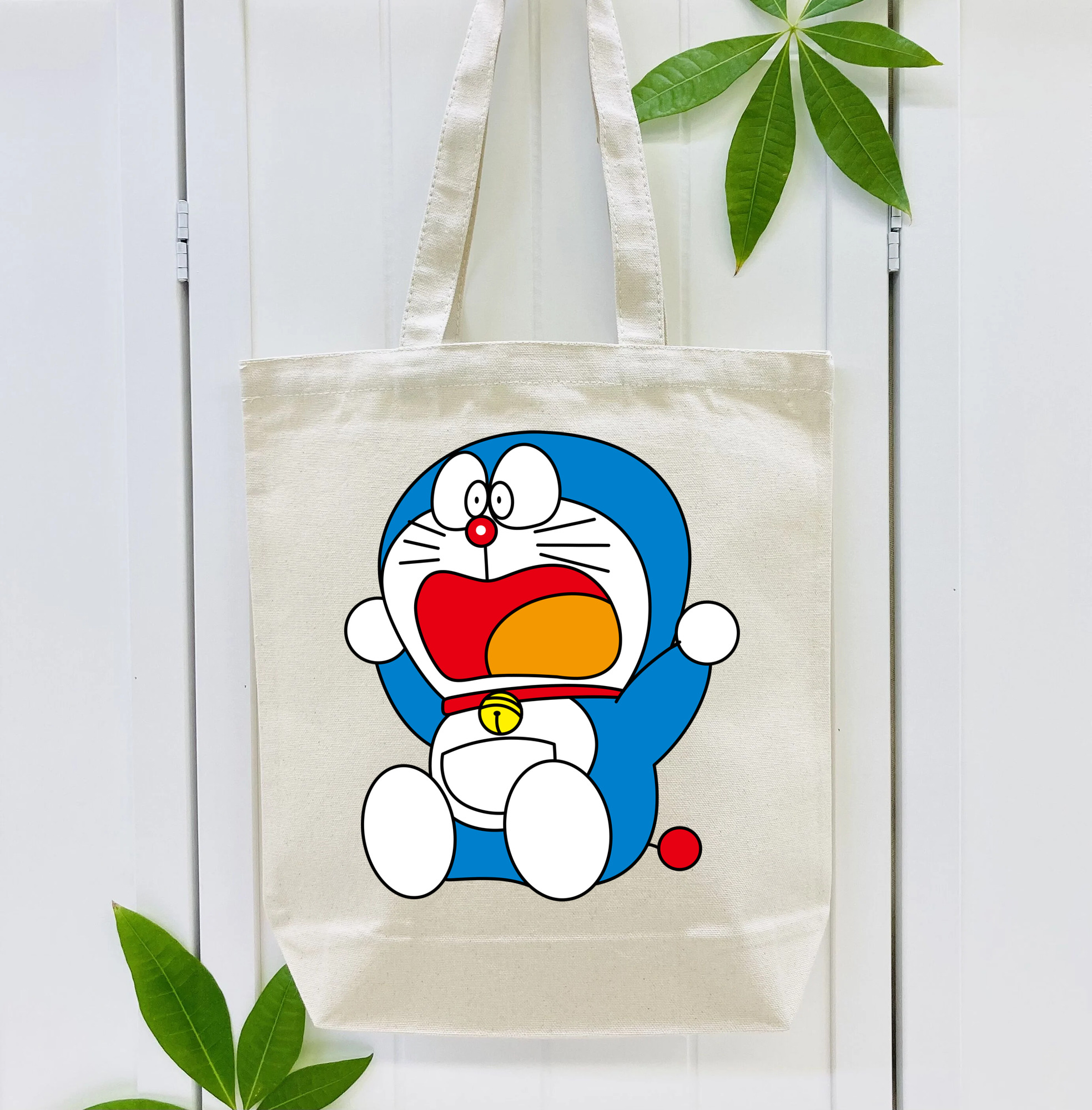 ドラえもん Doraemon 縦型キャンバス生地手提げバッグ　トートバッグ