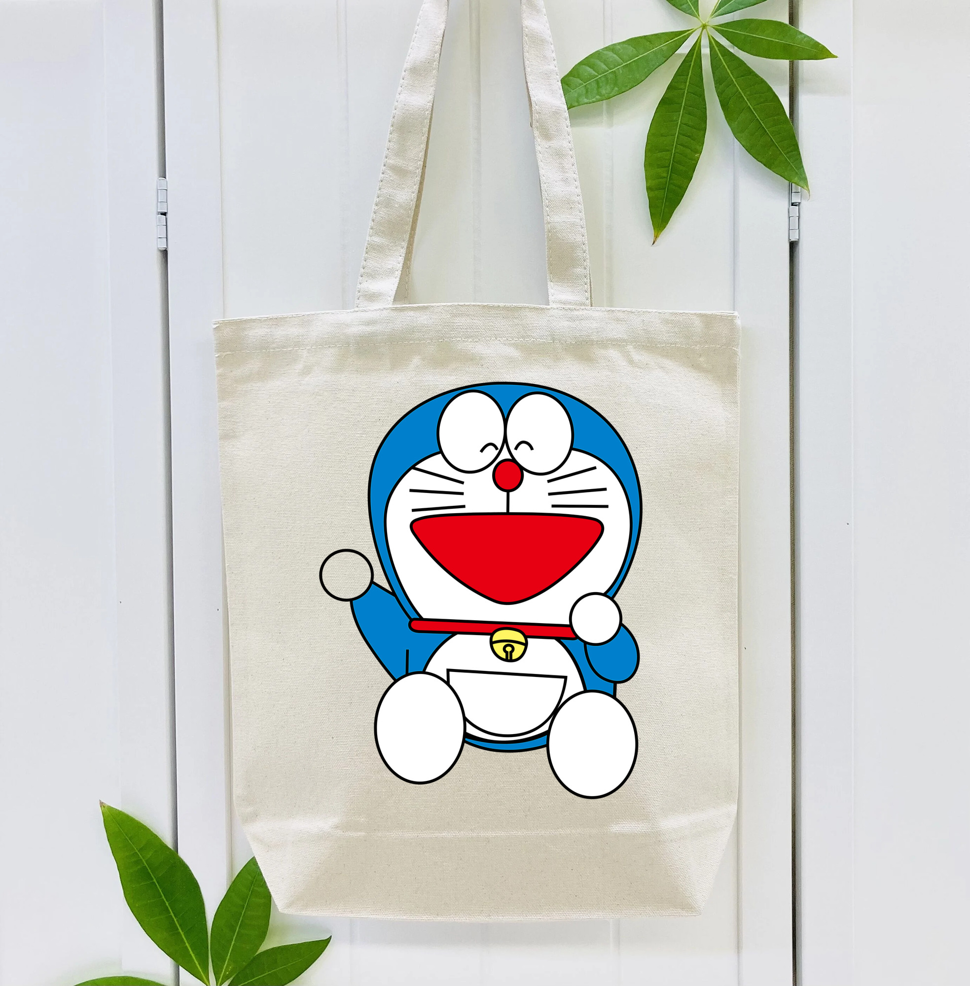 ドラえもん Doraemon 縦型キャンバス生地手提げバッグ　トートバッグ