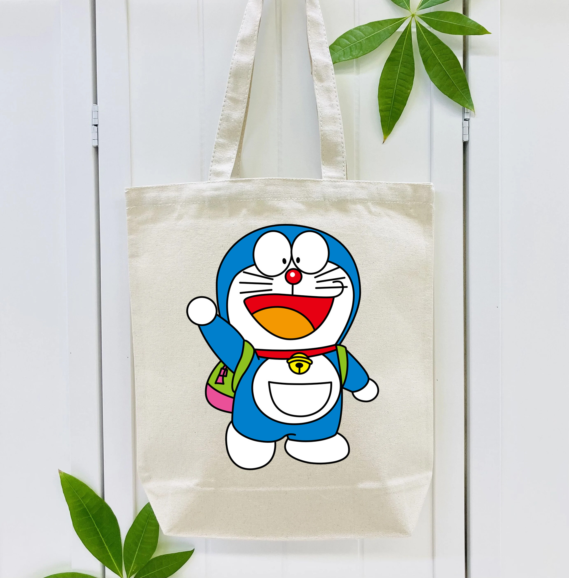 ドラえもん Doraemon 縦型キャンバス生地手提げバッグ　トートバッグ
