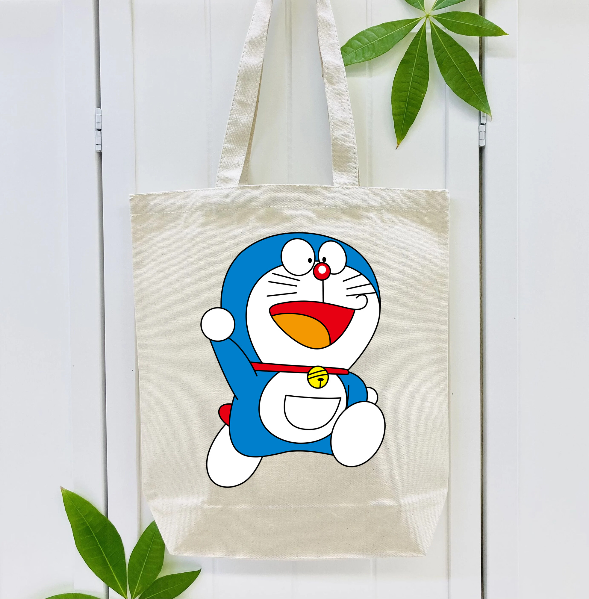 ドラえもん Doraemon 縦型キャンバス生地手提げバッグ　トートバッグ