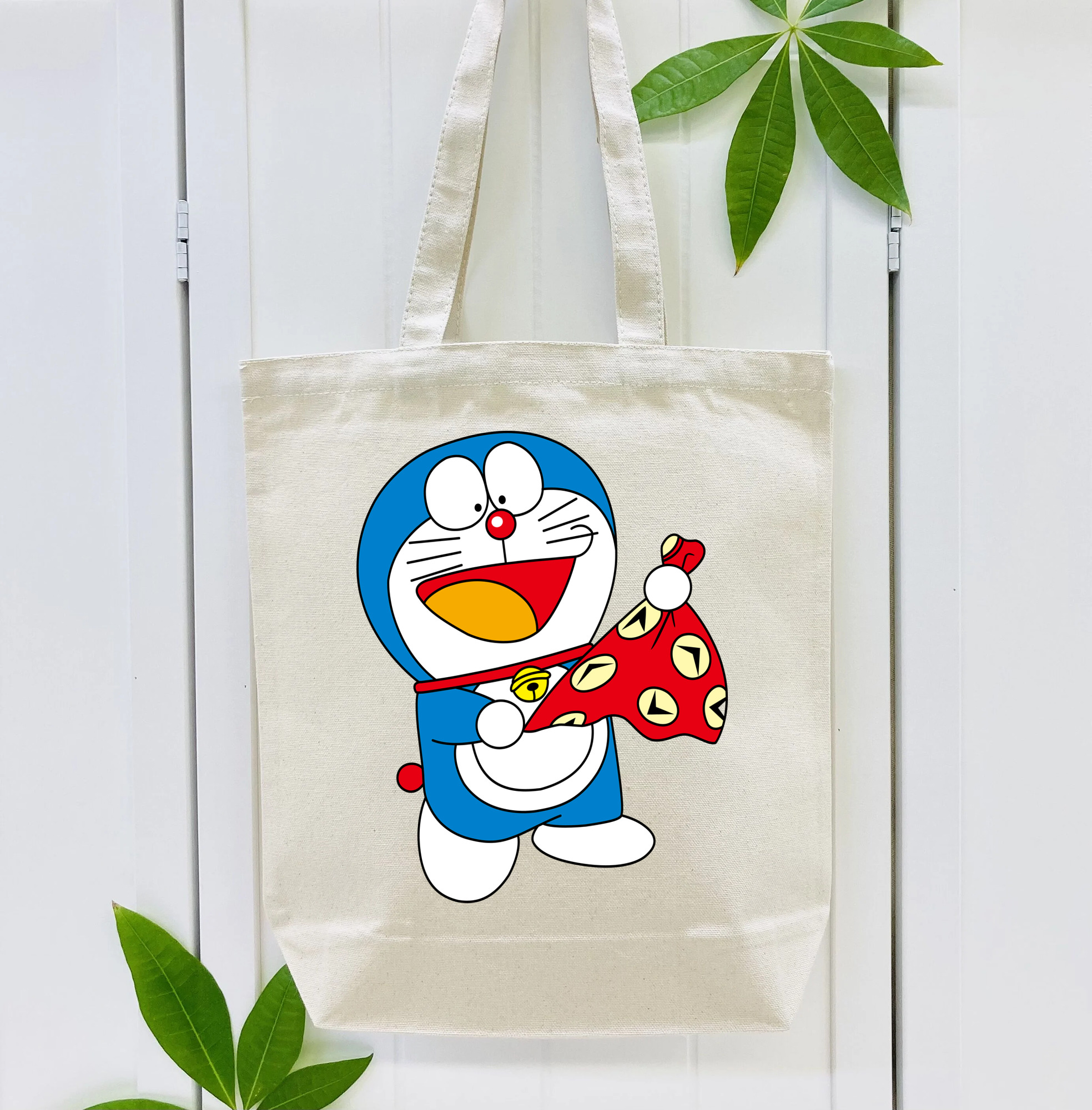 ドラえもん Doraemon 縦型キャンバス生地手提げバッグ　トートバッグ